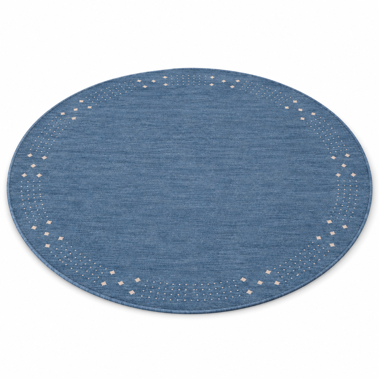 Teal Hand Knotted Wool Rug