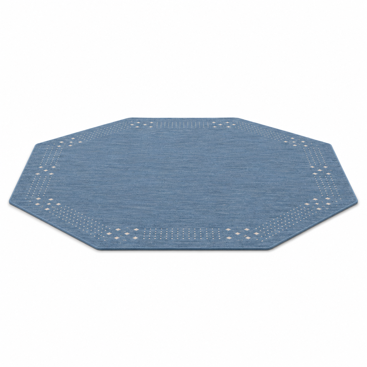 Teal Hand Knotted Wool Rug