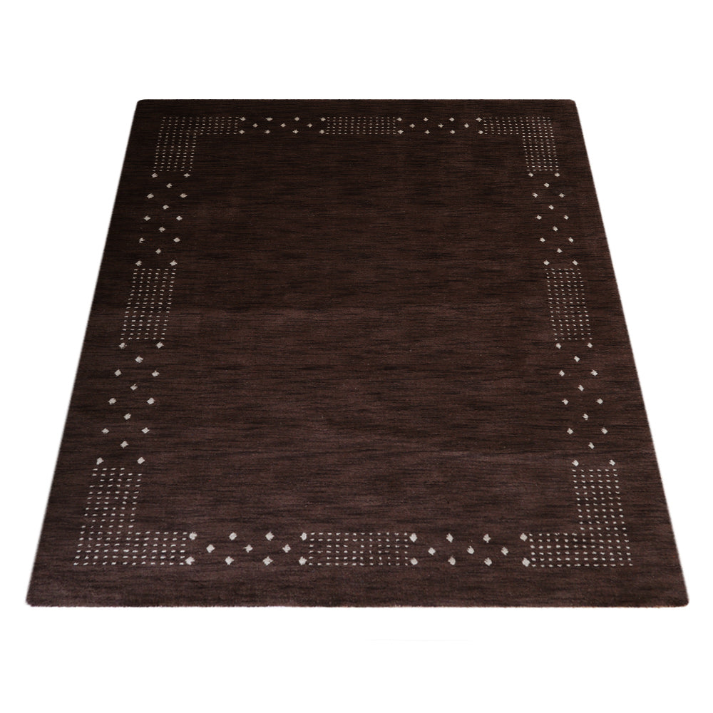 Teal Hand Knotted Wool Rug