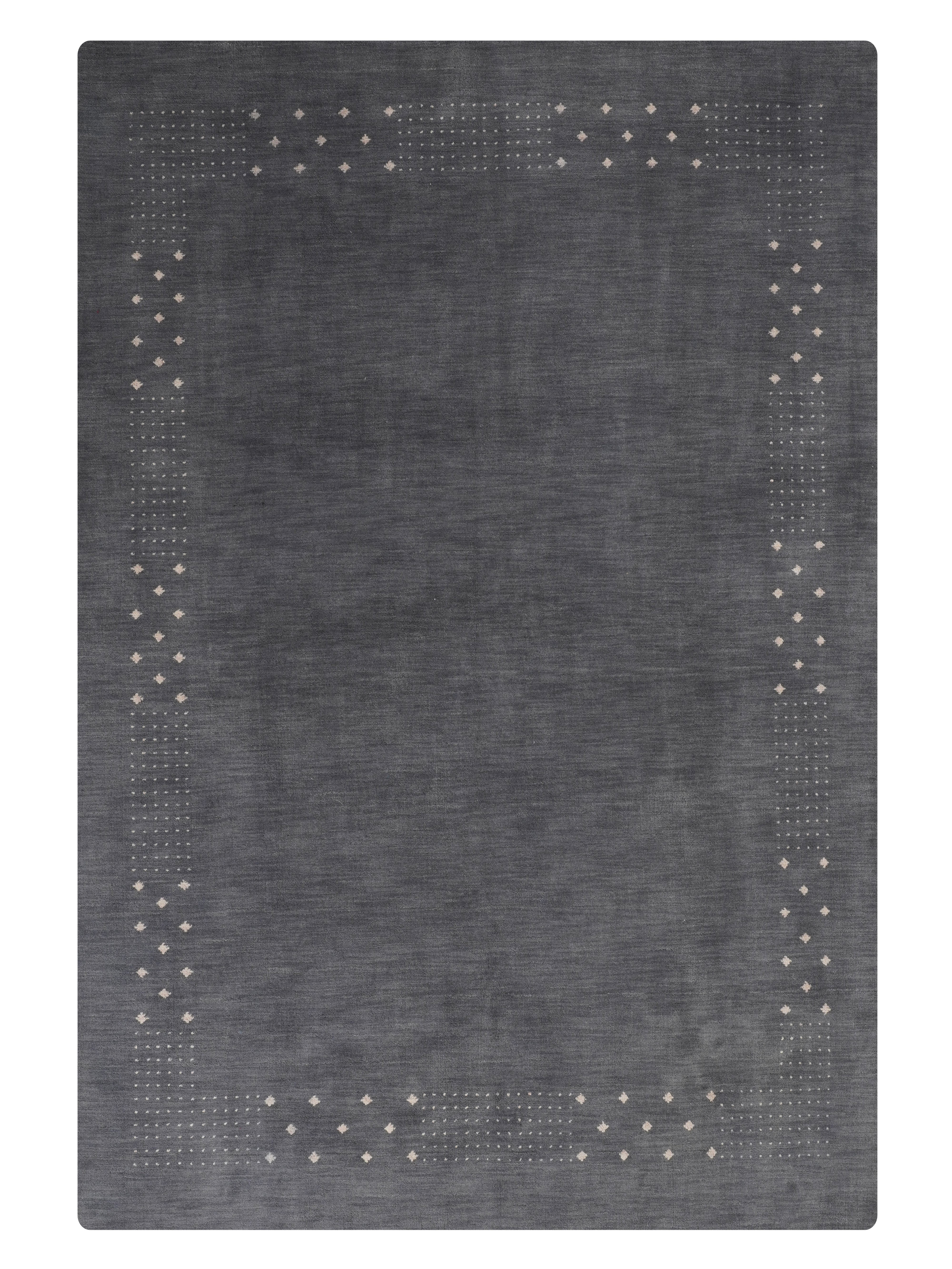 Teal Hand Knotted Wool Rug