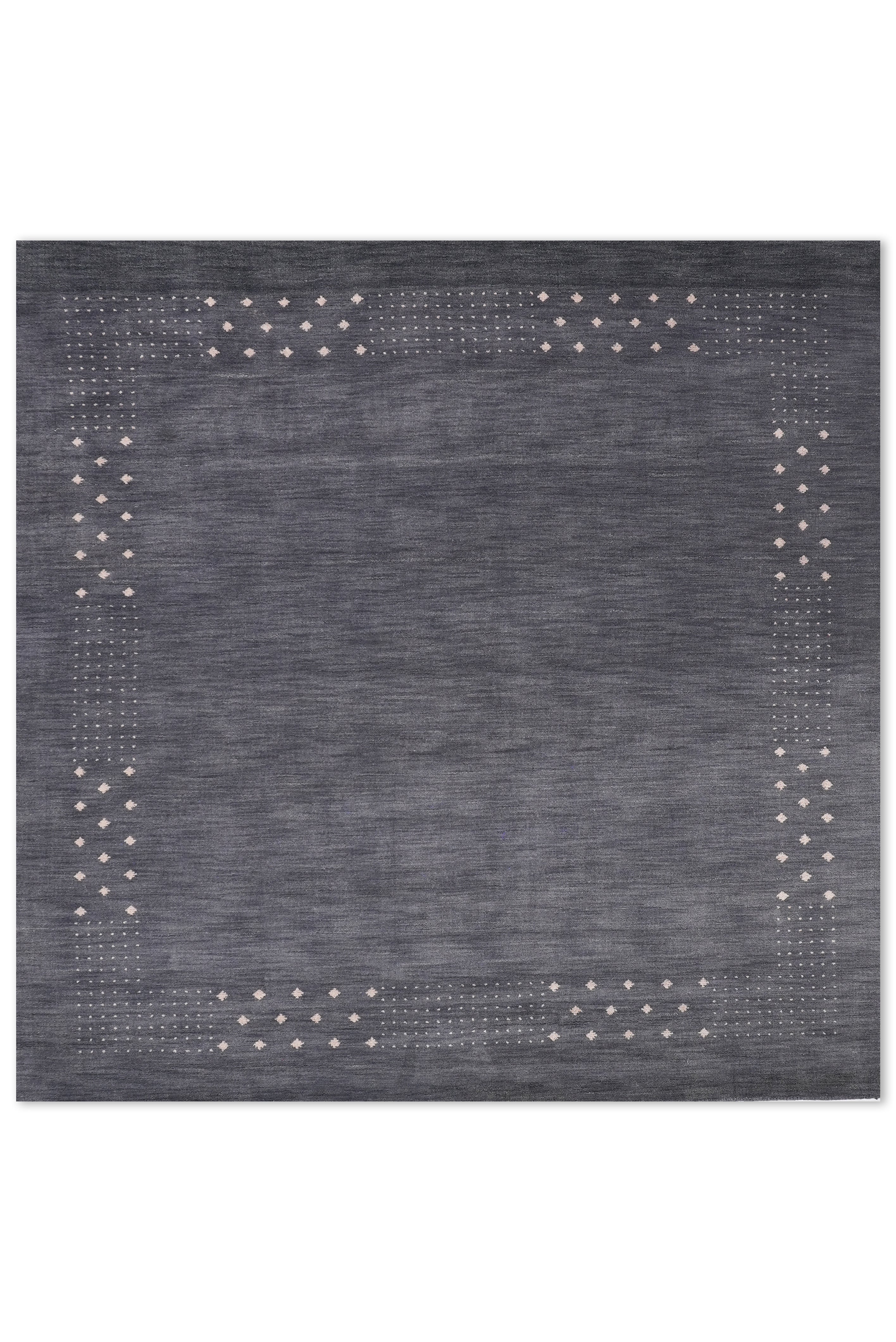 Teal Hand Knotted Wool Rug