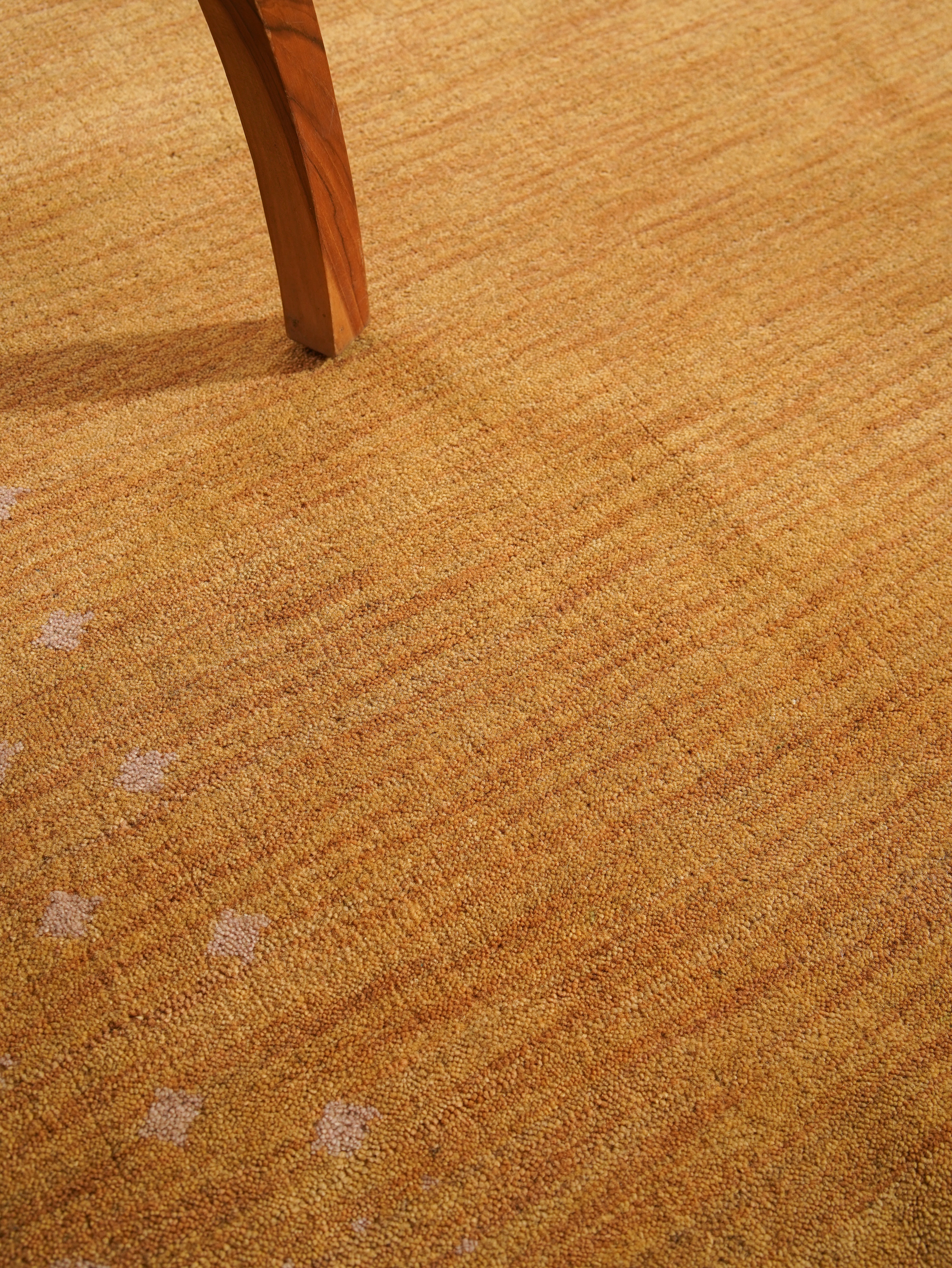 Teal Hand Knotted Wool Rug