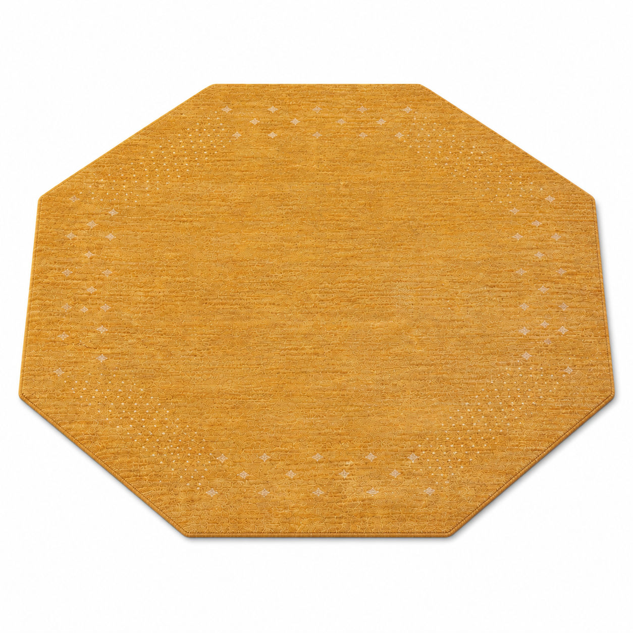 Teal Hand Knotted Wool Rug