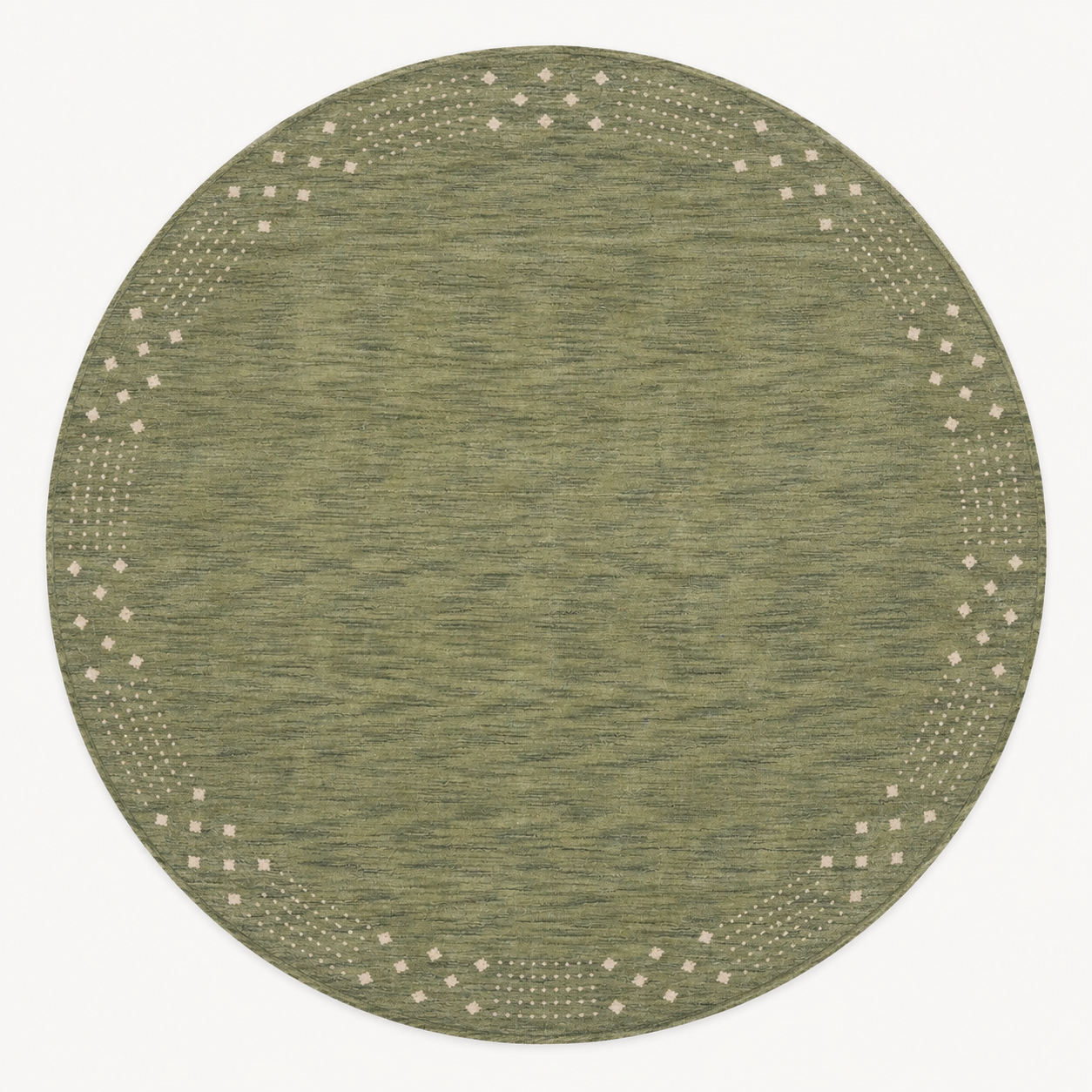 Teal Hand Knotted Wool Rug