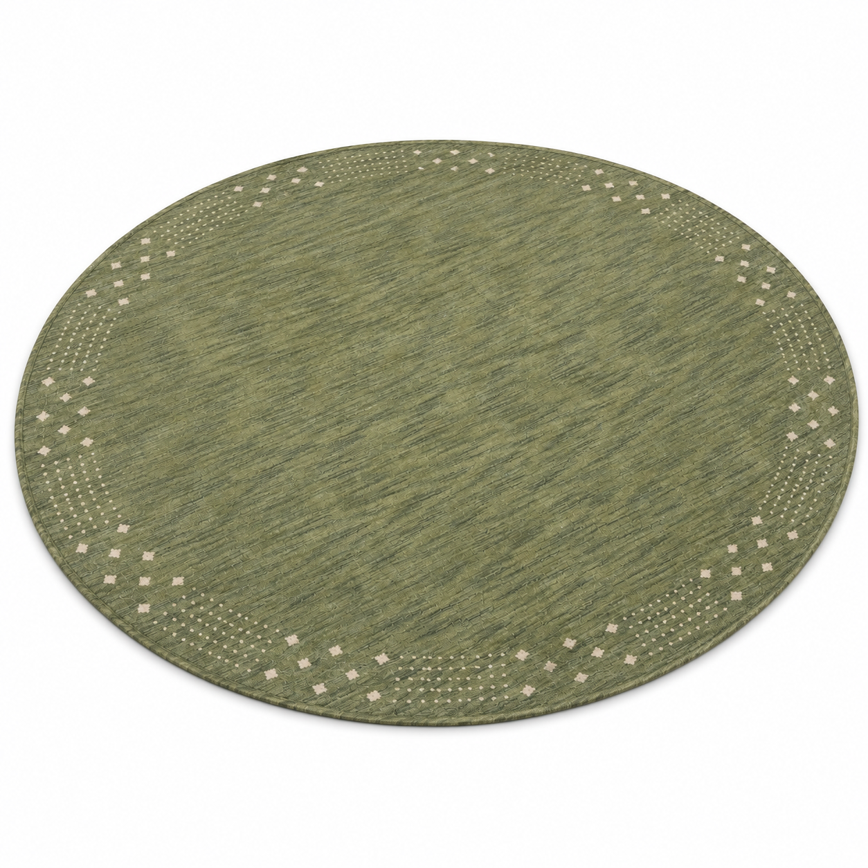 Teal Hand Knotted Wool Rug