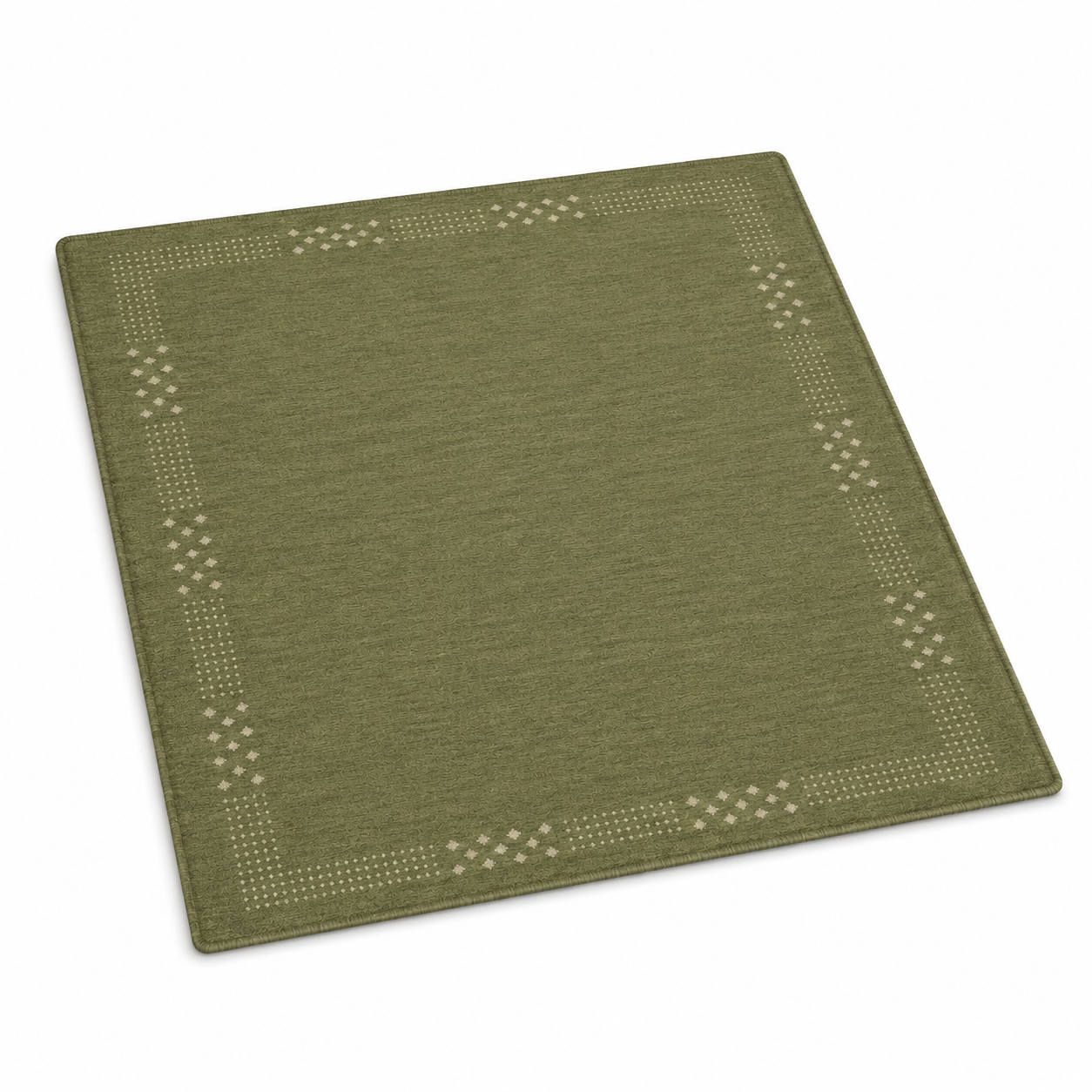 Teal Hand Knotted Wool Rug