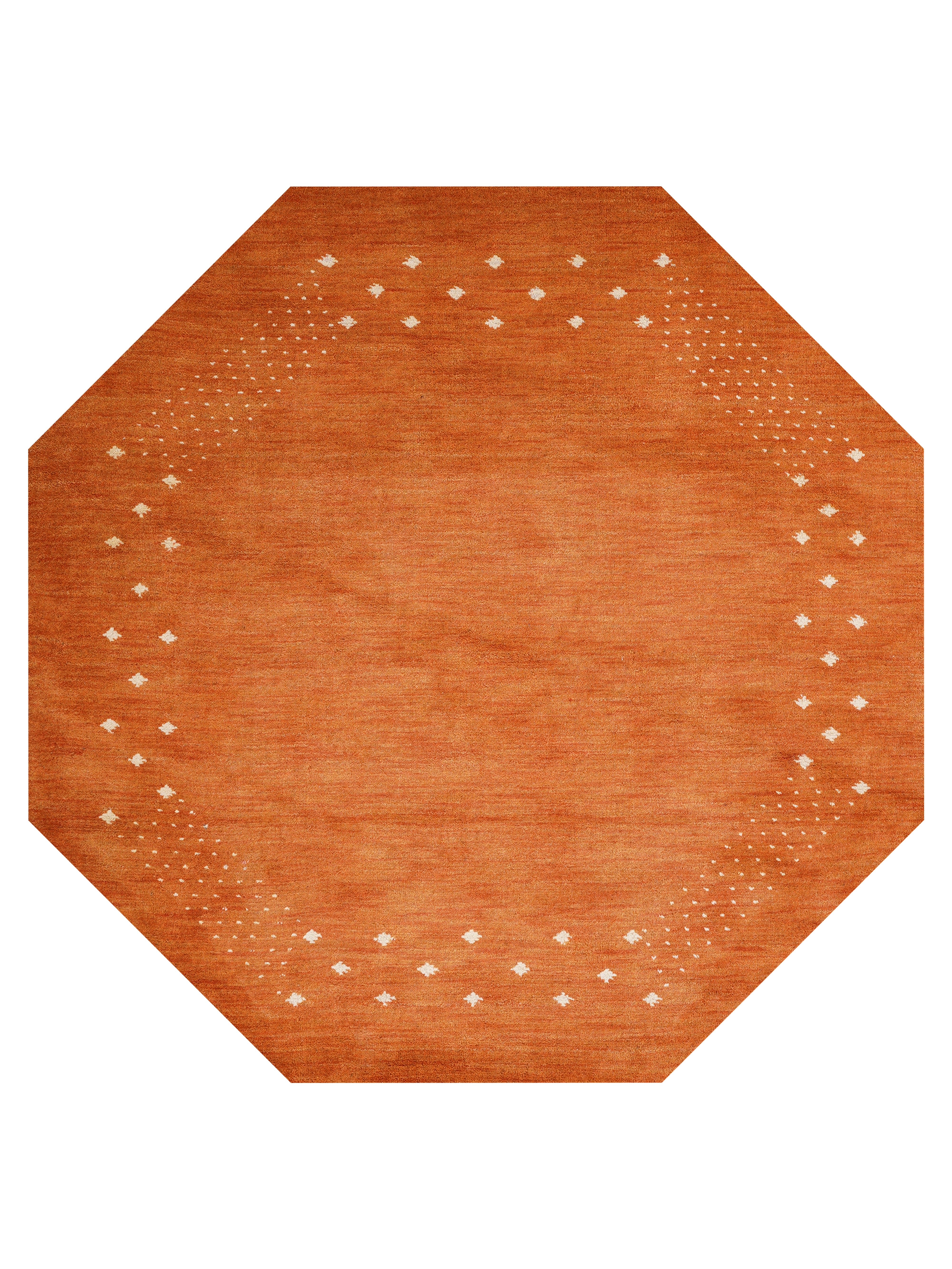 Teal Hand Knotted Wool Rug