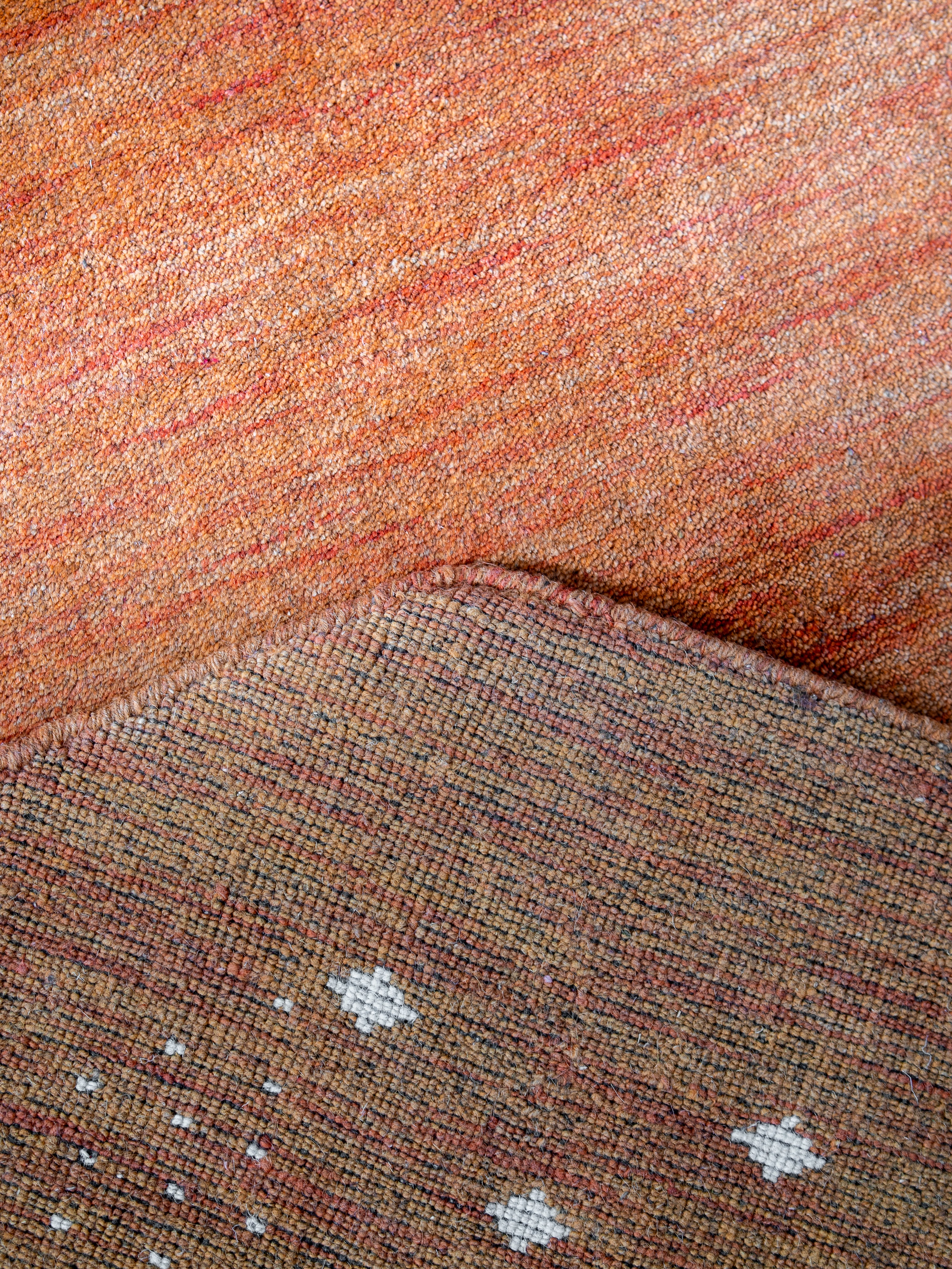 Teal Hand Knotted Wool Rug