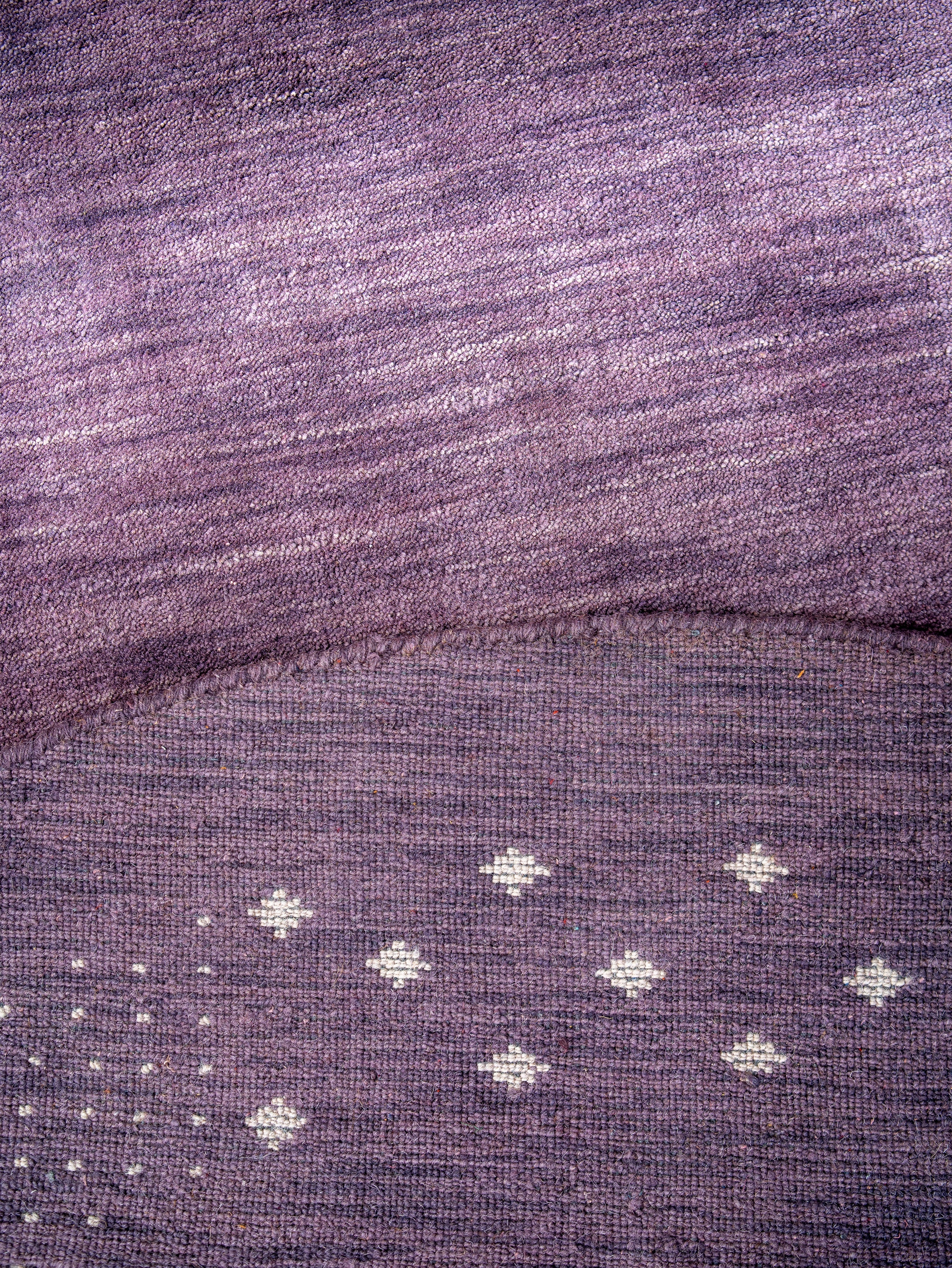 Teal Hand Knotted Wool Rug
