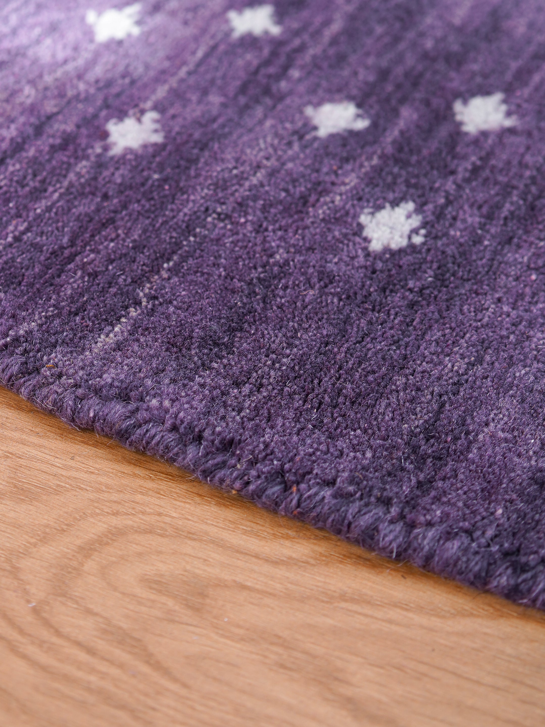 Teal Hand Knotted Wool Rug