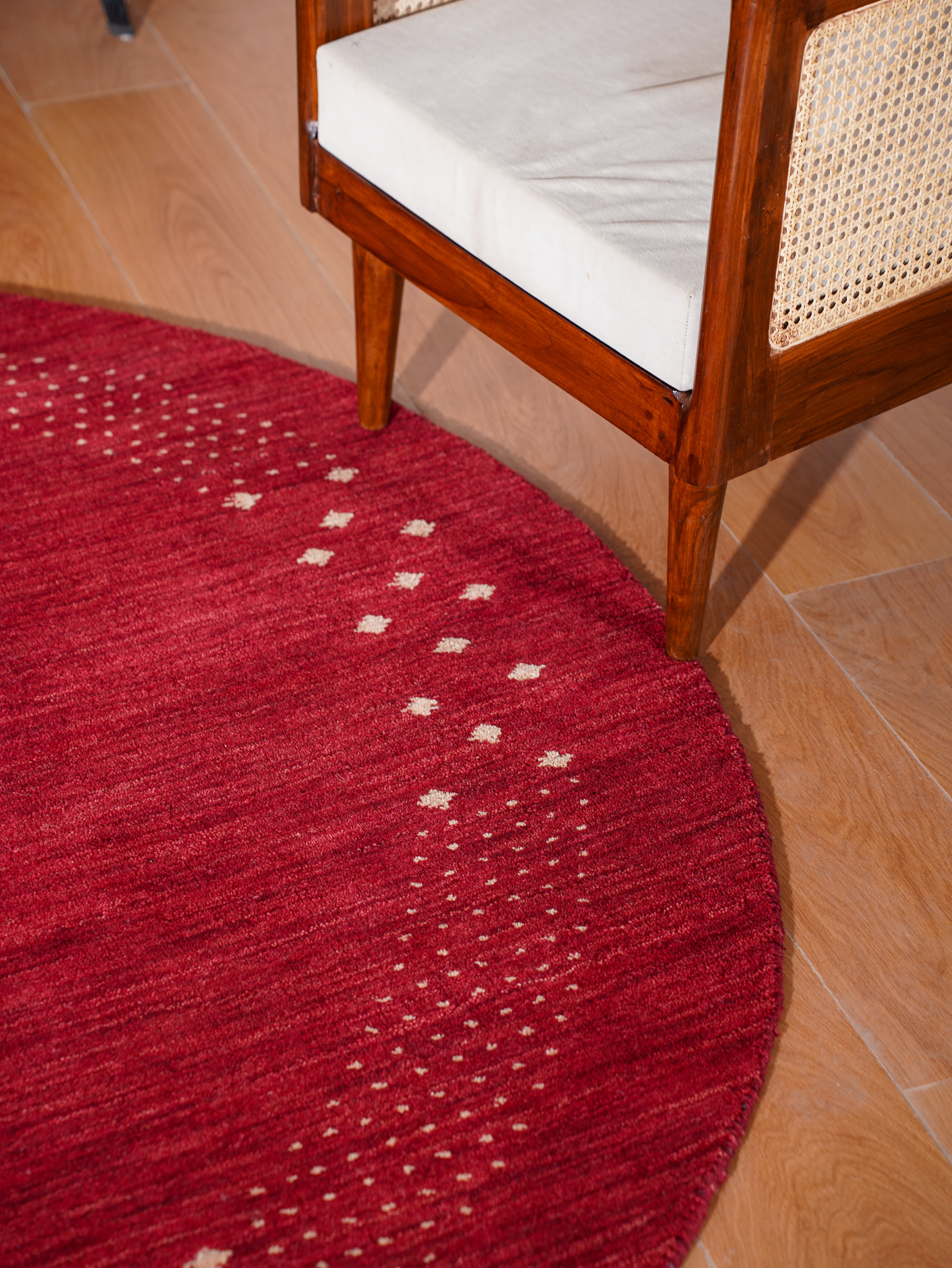 Teal Hand Knotted Wool Rug