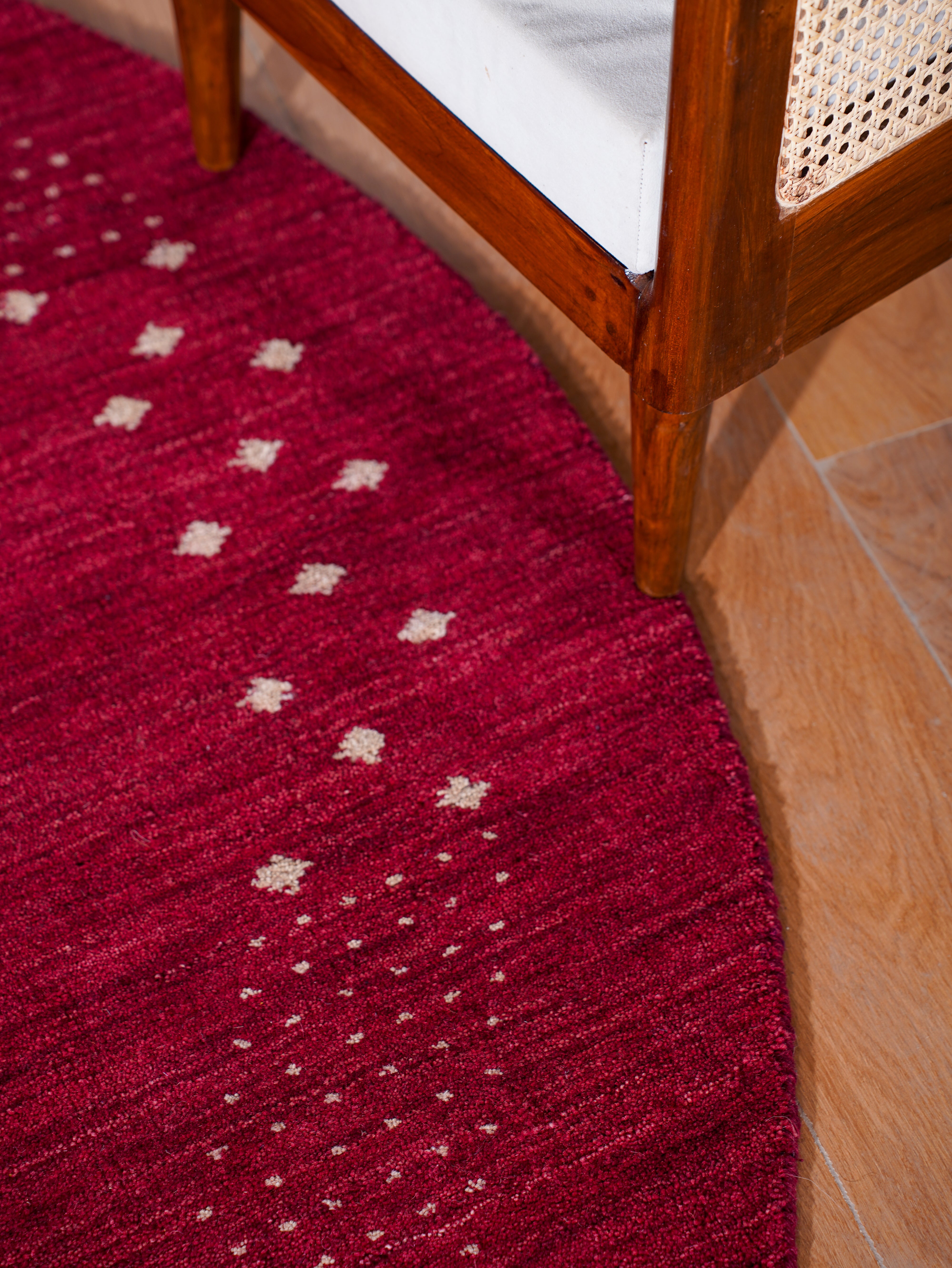 Teal Hand Knotted Wool Rug
