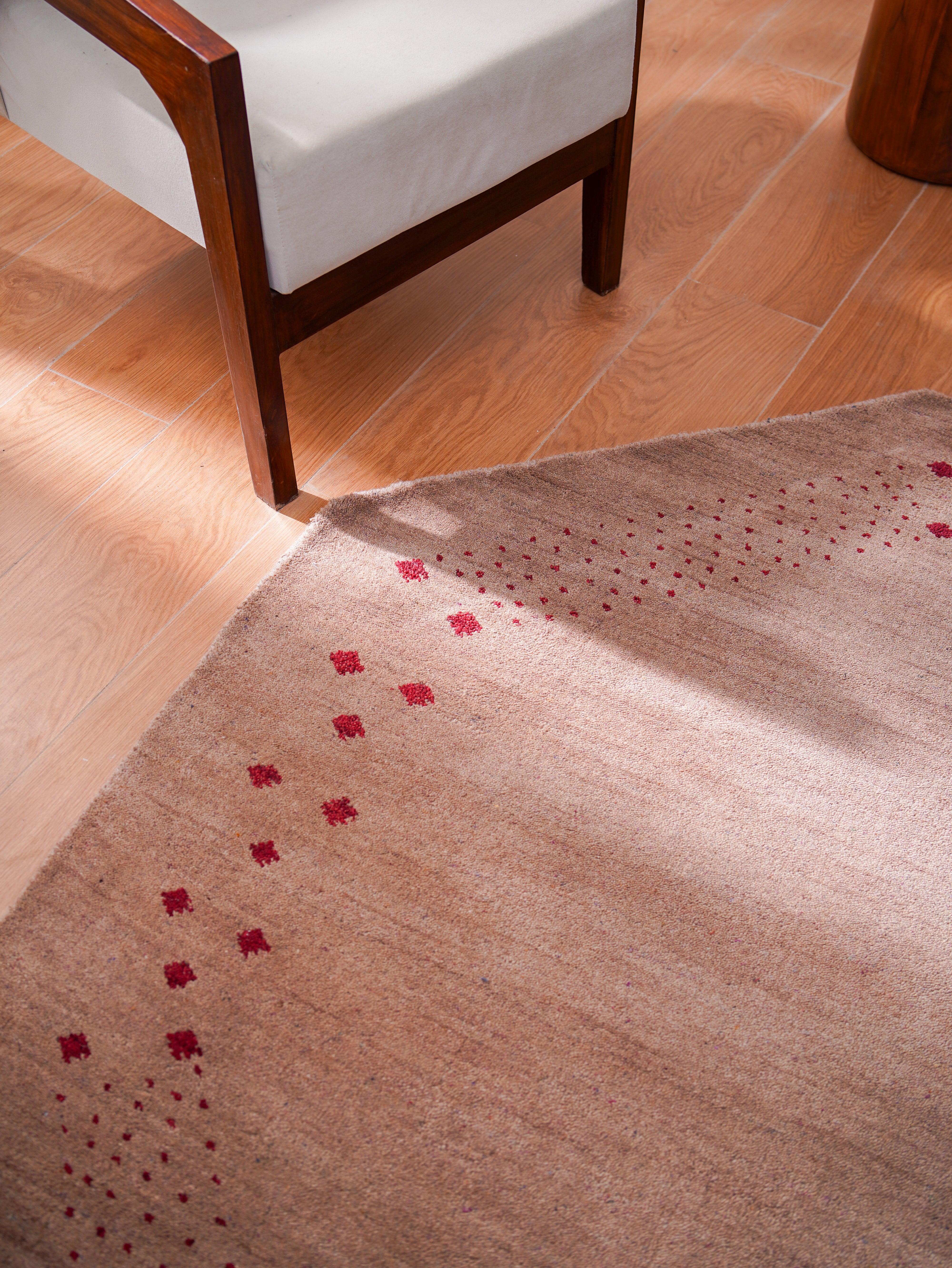 Teal Hand Knotted Wool Rug