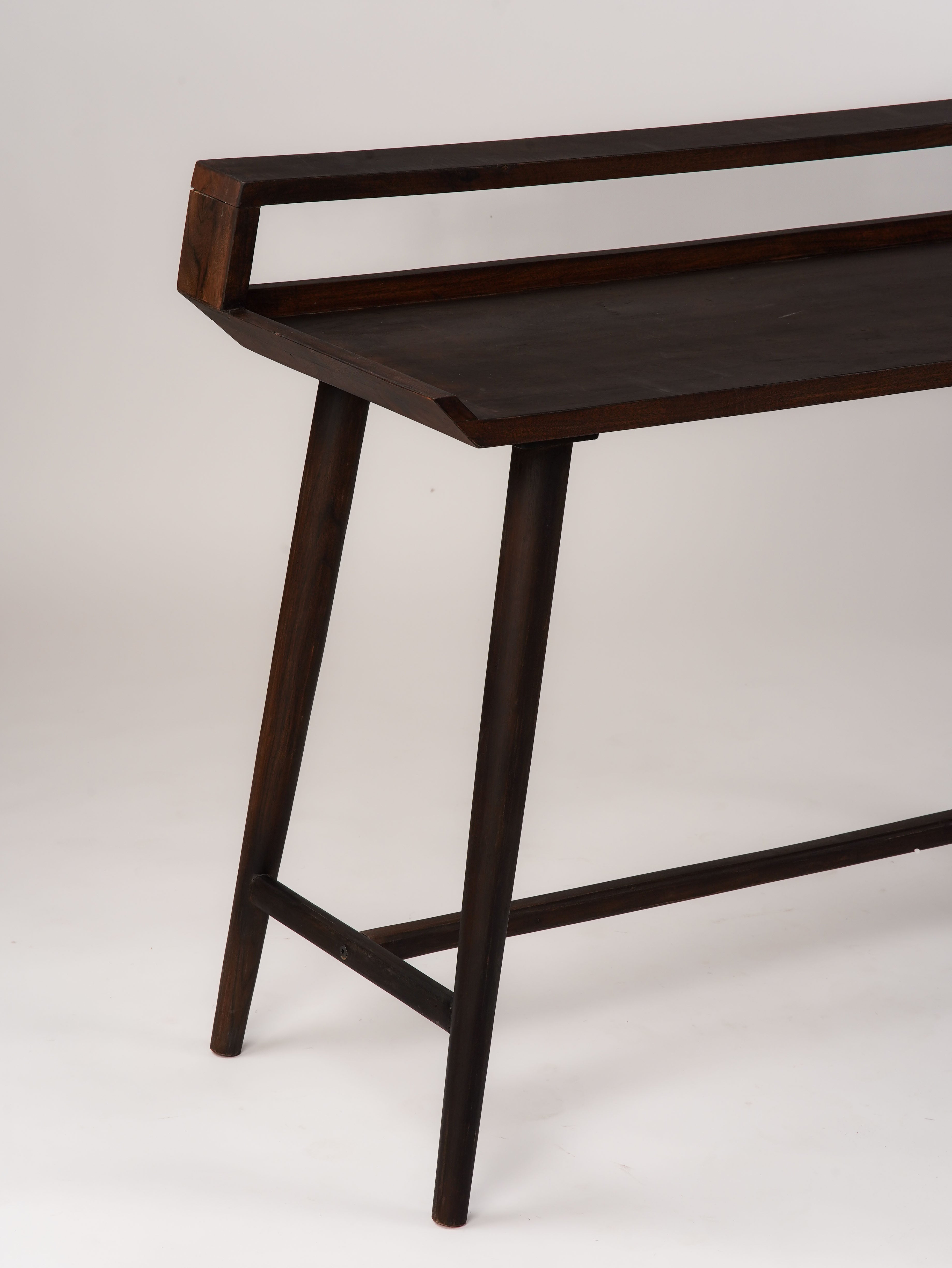 Zenith Solid Acacia Wood Desk - Walnut