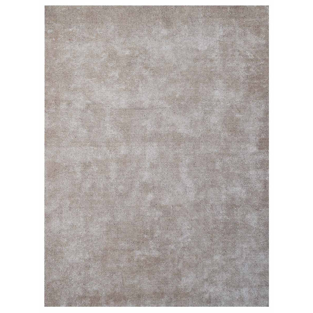 Solid Hand Knotted Silk Rug