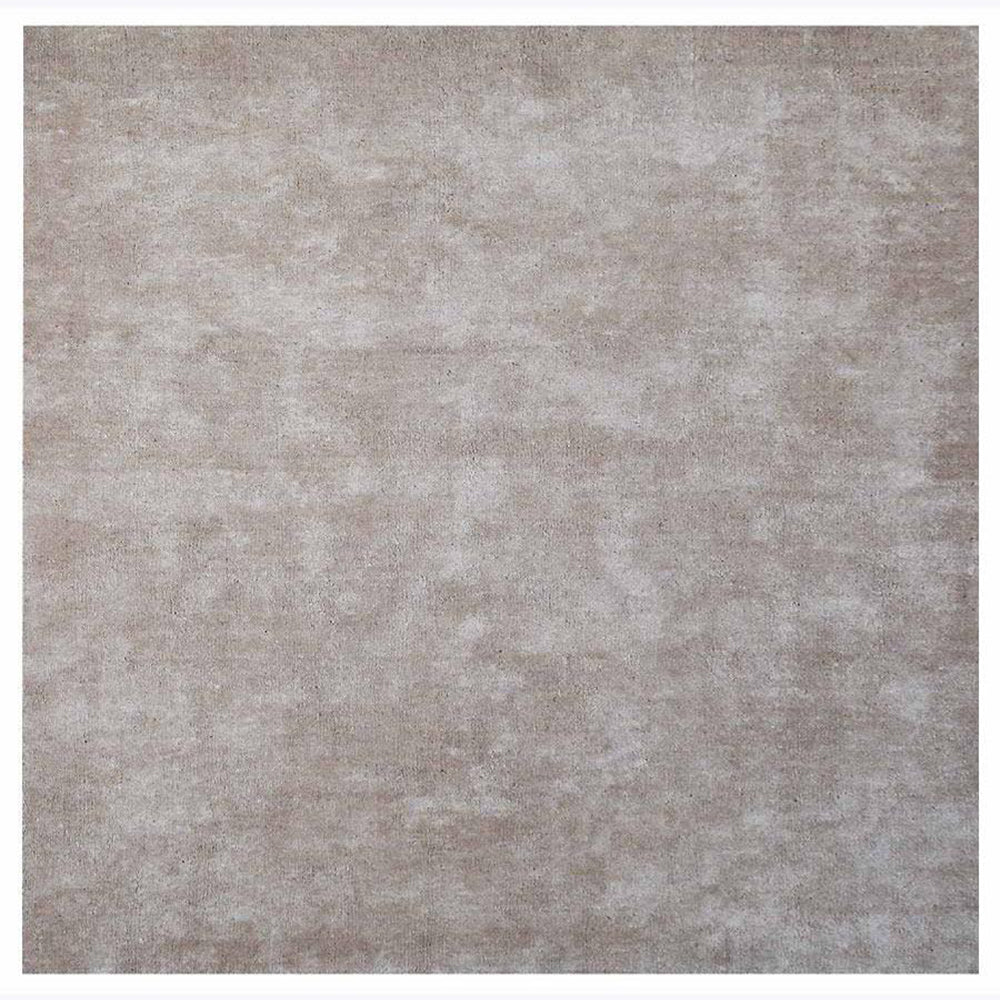 Solid Hand Knotted Silk Rug