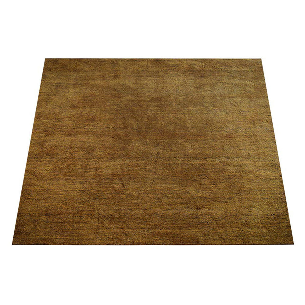 Solid Hand Knotted Silk Rug
