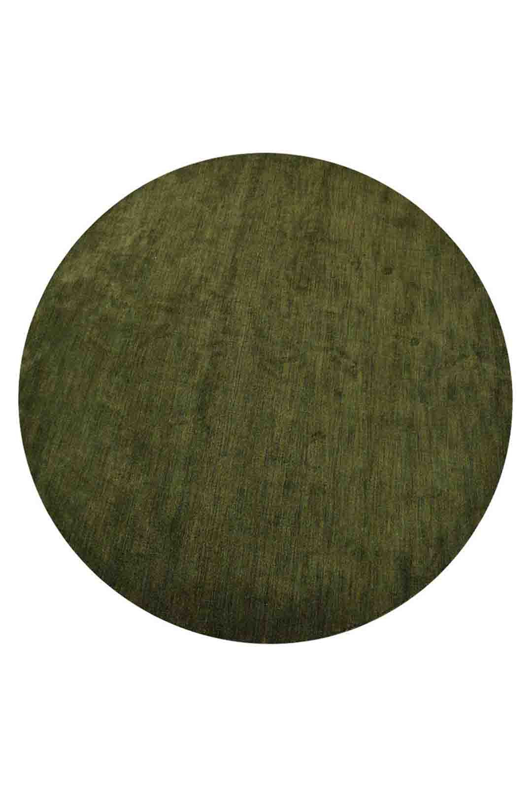 Solid Hand Knotted Silk Rug