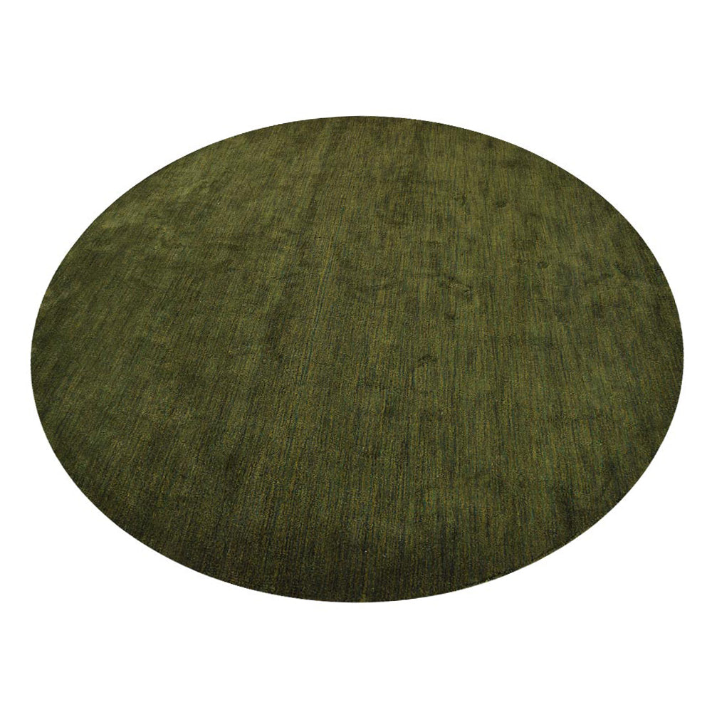Solid Hand Knotted Silk Rug