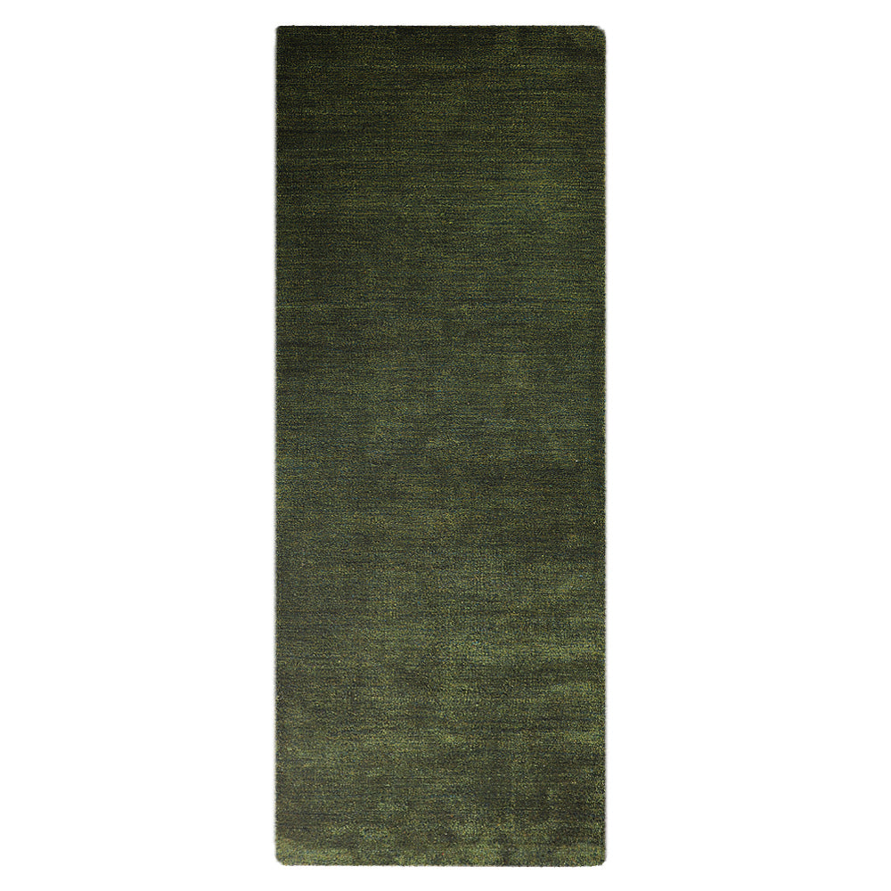Solid Hand Knotted Silk Rug
