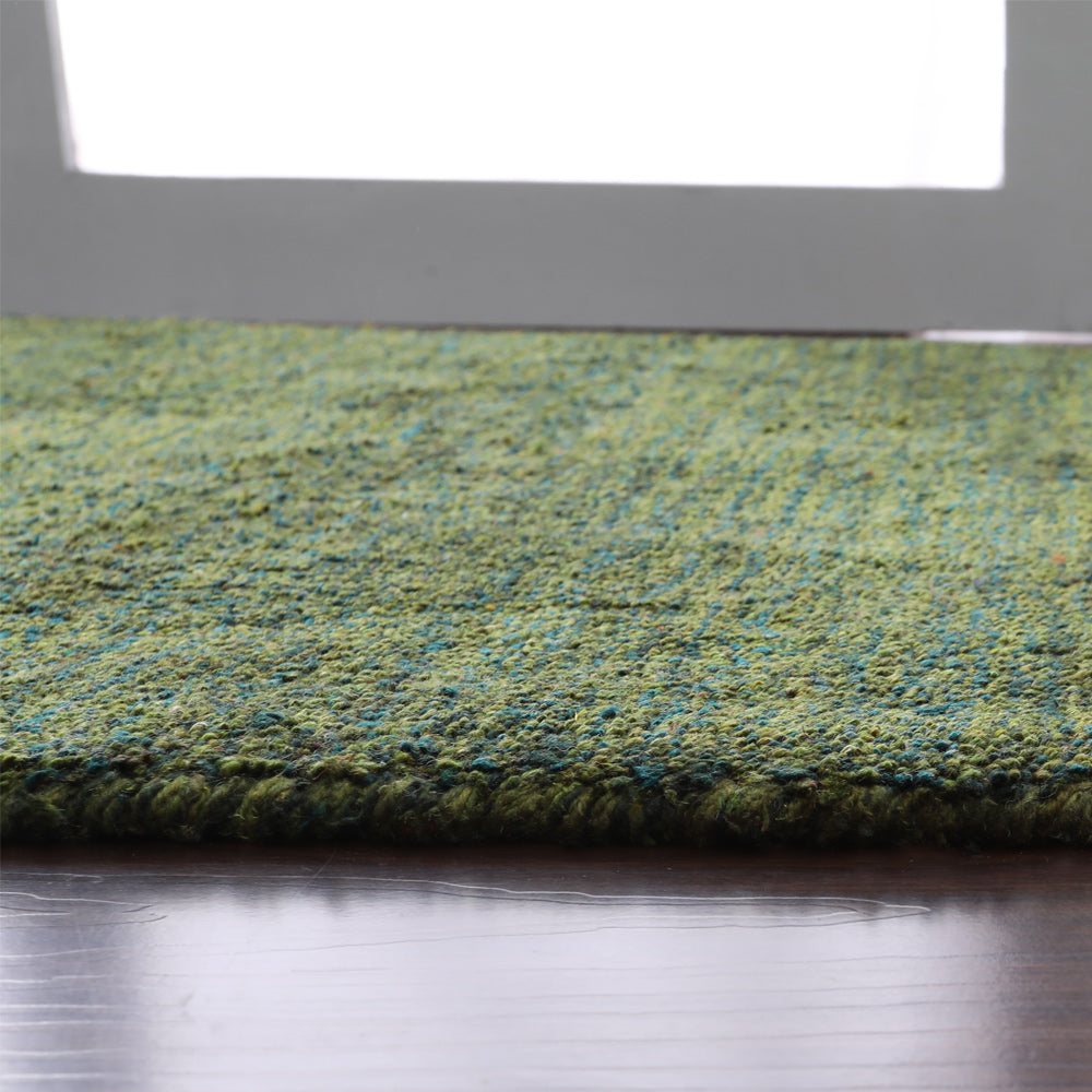 Solid Hand Knotted Silk Rug
