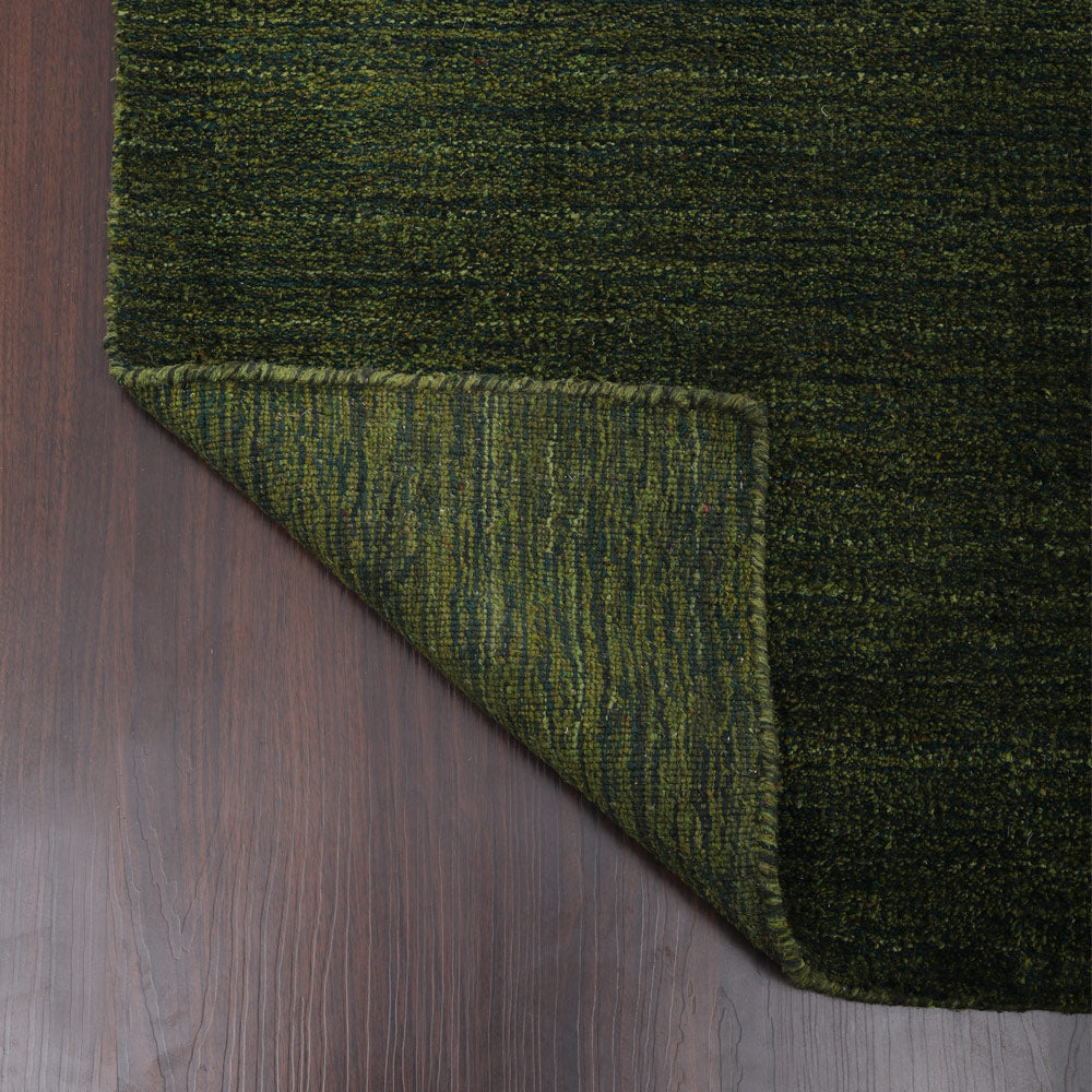 Solid Hand Knotted Silk Rug