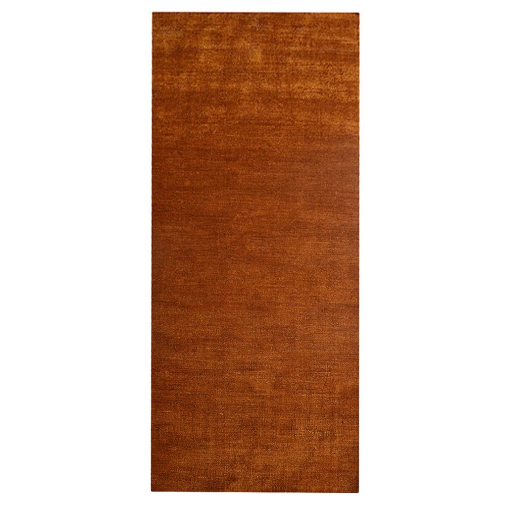 Solid Hand Knotted Silk Rug