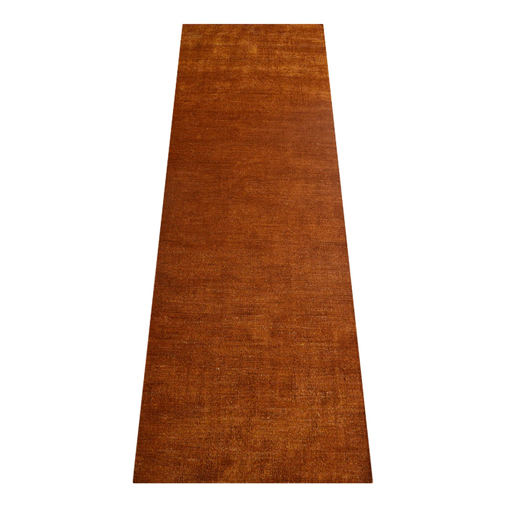 Solid Hand Knotted Silk Rug