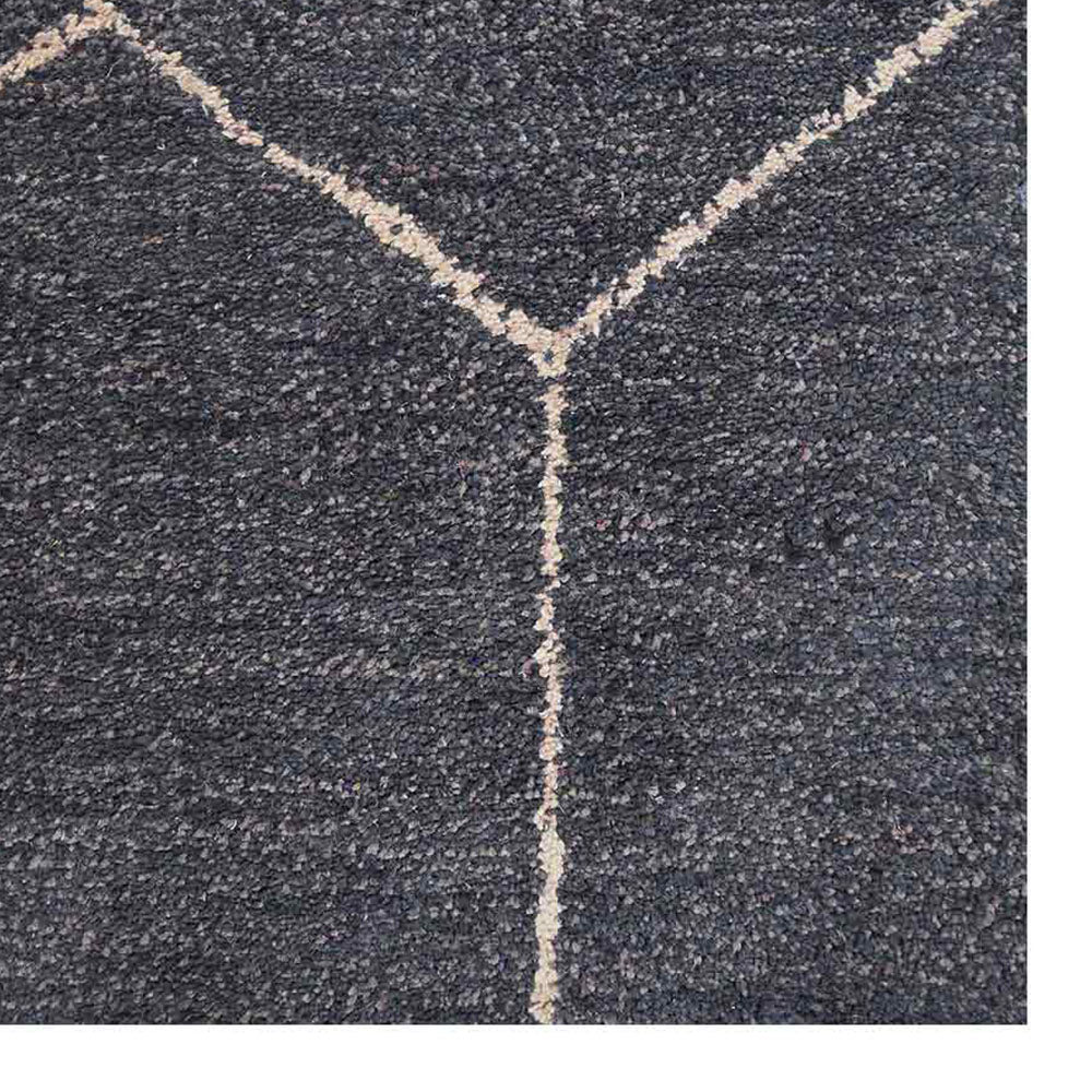 Vedika Hand Knotted Silk Blue Area Rug