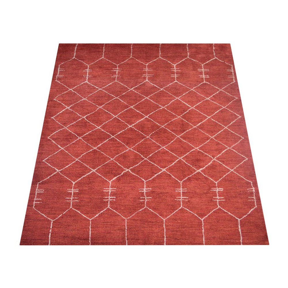 Vedika Hand Knotted Silk Blue Area Rug