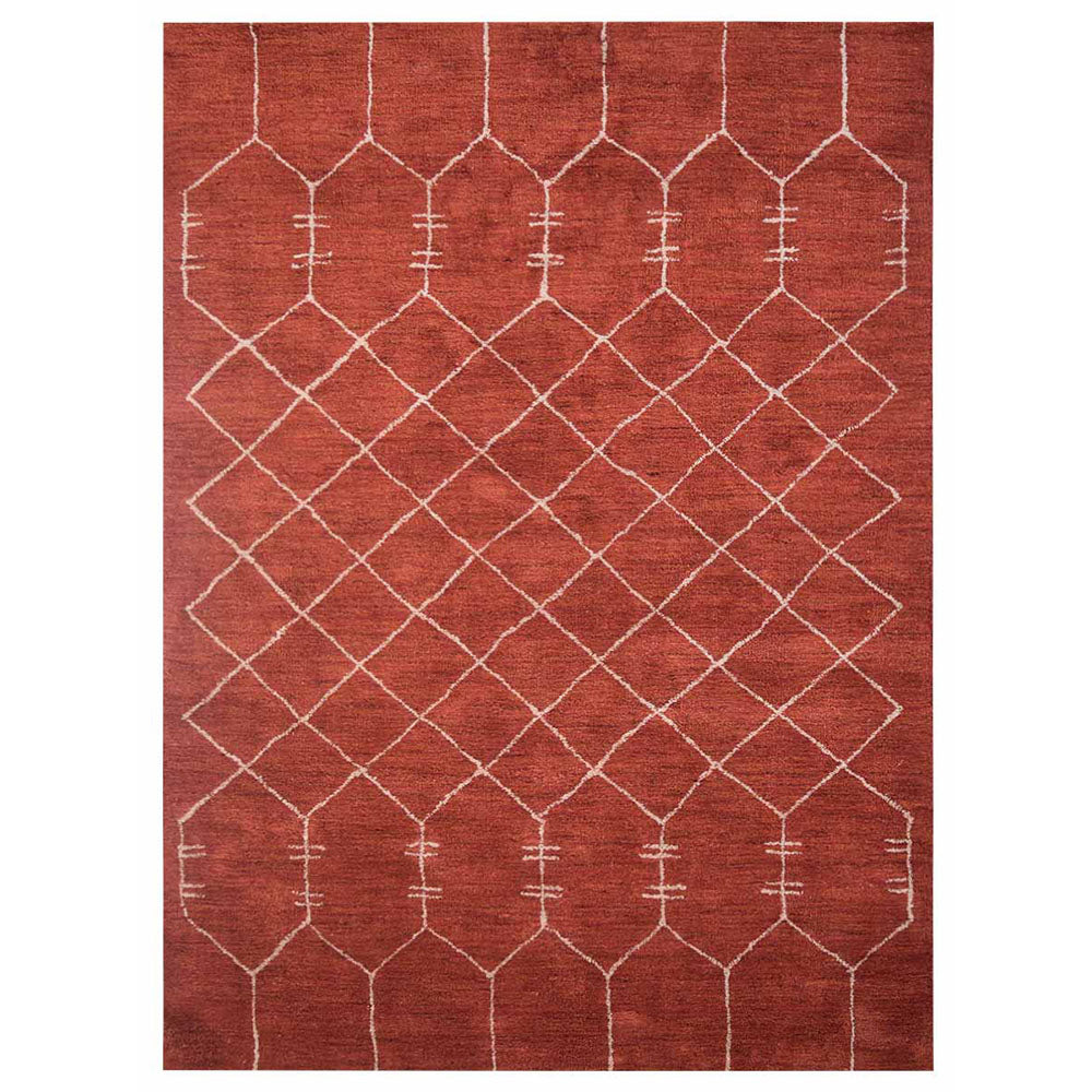 Vedika Hand Knotted Silk Blue Area Rug