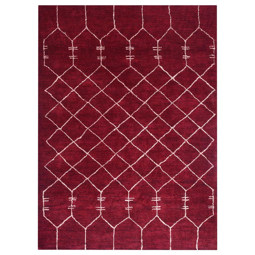 Vedika Hand Knotted Silk Blue Area Rug