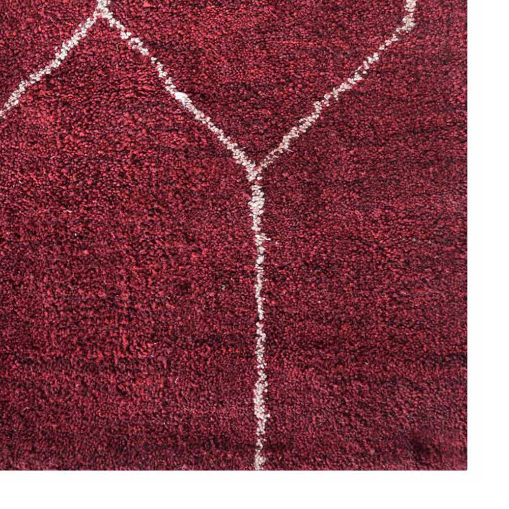 Vedika Hand Knotted Silk Blue Area Rug