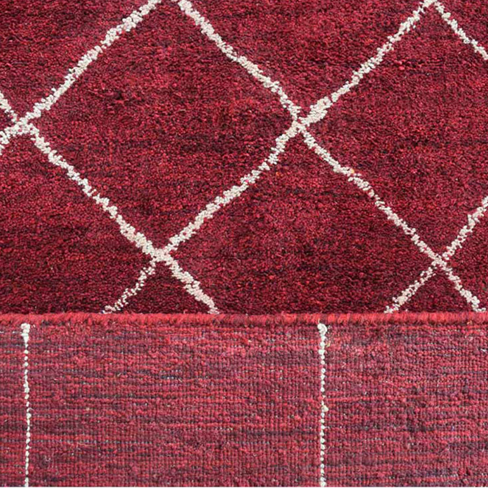 Vedika Hand Knotted Silk Blue Area Rug