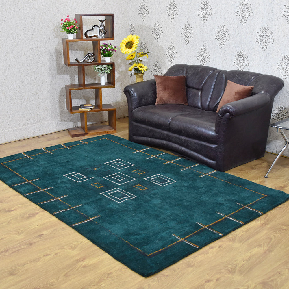 Caro Hand Knotted Loom Silk Area Rug