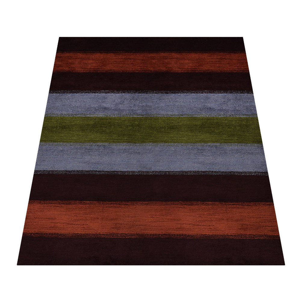 Lines Hand Knotted Silk & Wool Rug