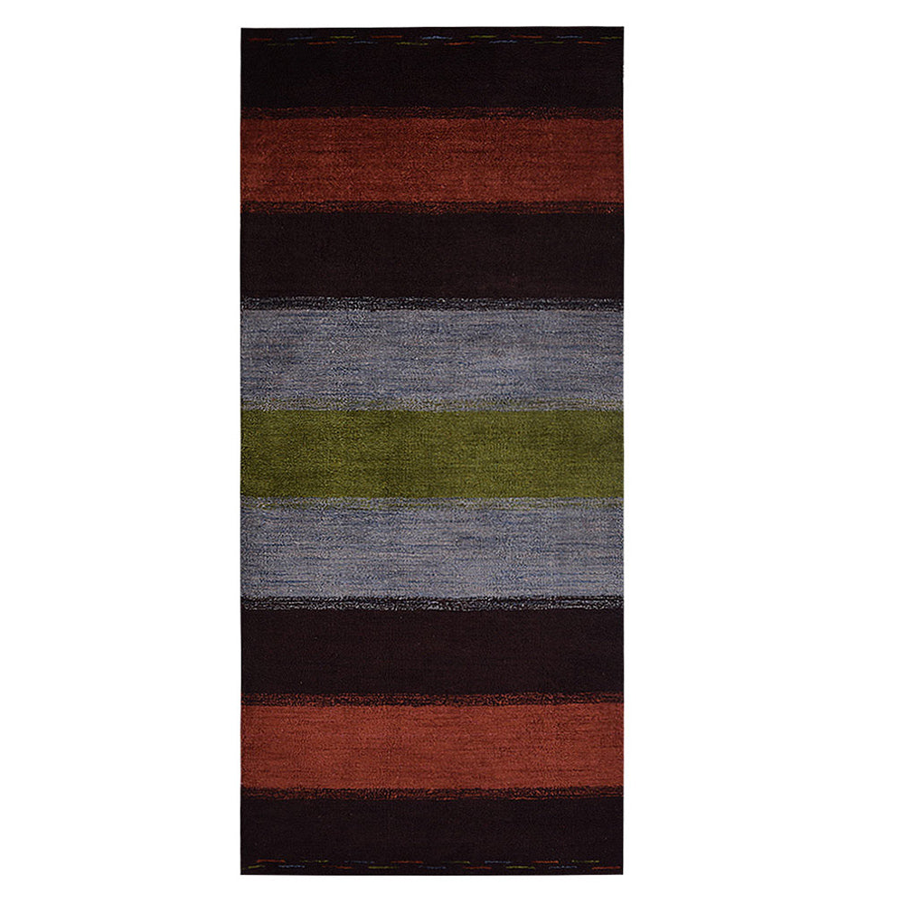Lines Hand Knotted Silk & Wool Rug