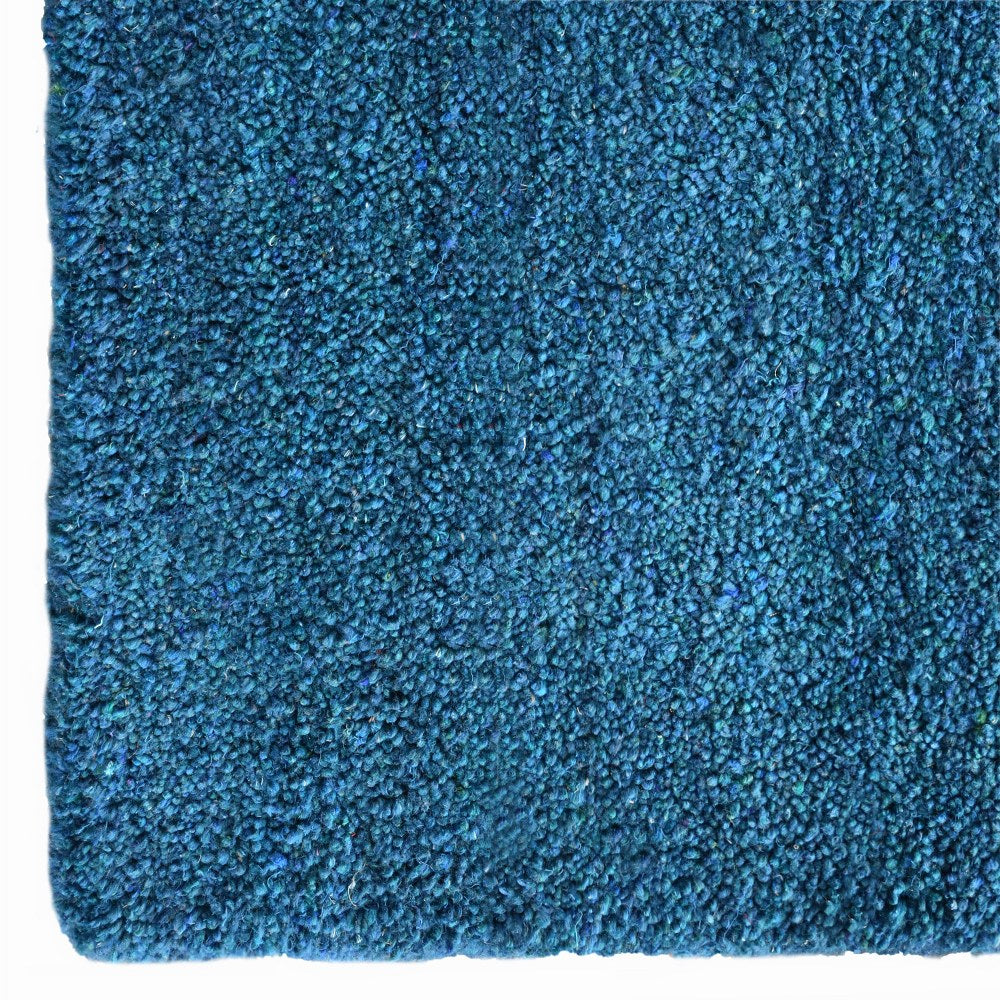 Solid Hand Knotted Silk & Wool Rug