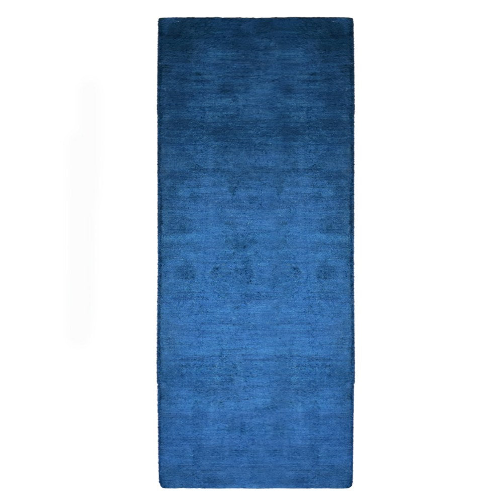 Solid Hand Knotted Silk & Wool Rug