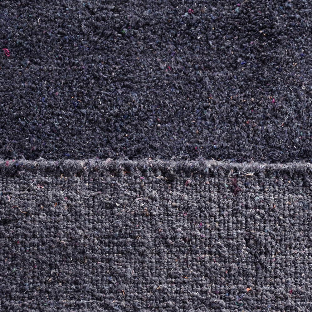 Solid Hand Knotted Silk & Wool Rug