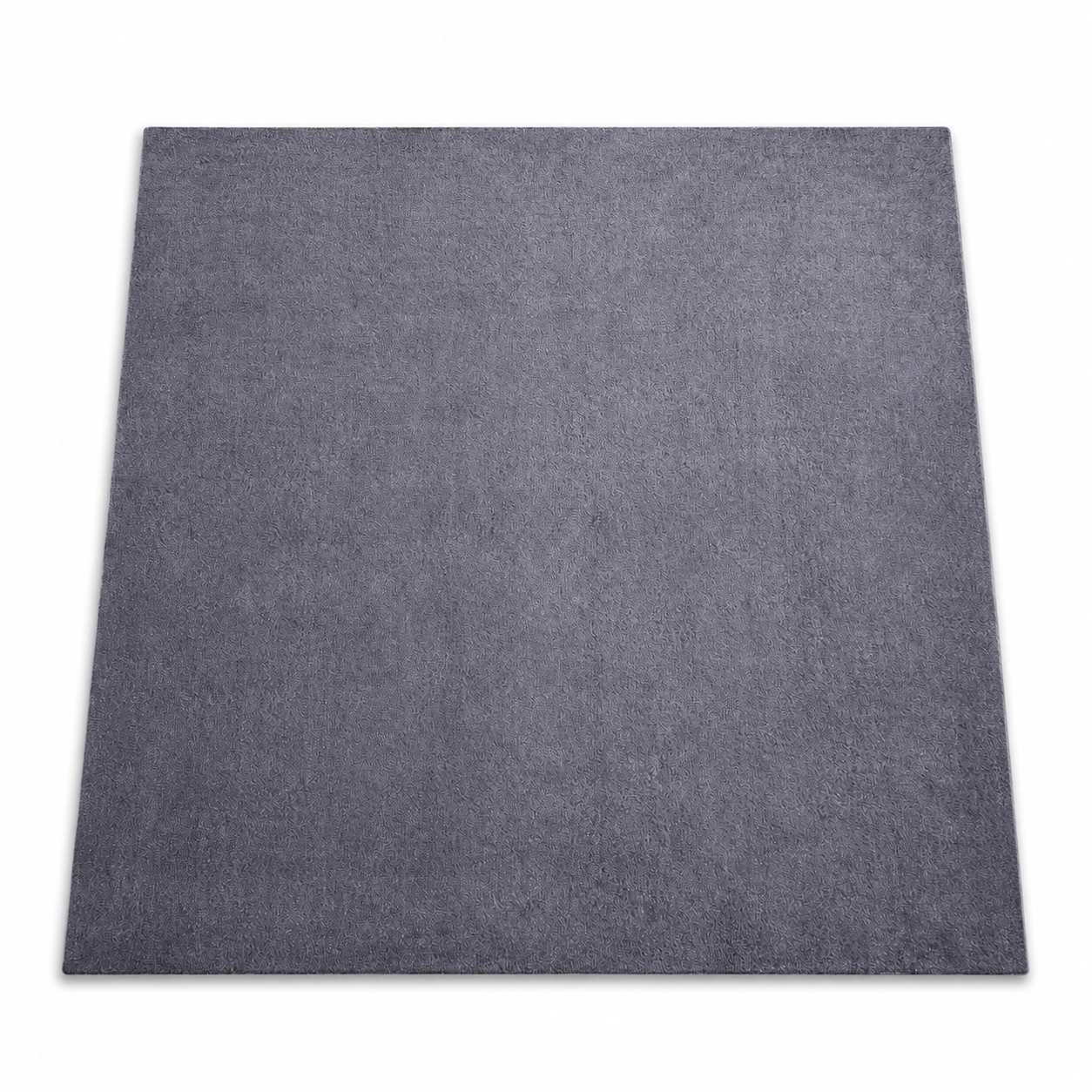 Solid Hand Knotted Silk & Wool Rug