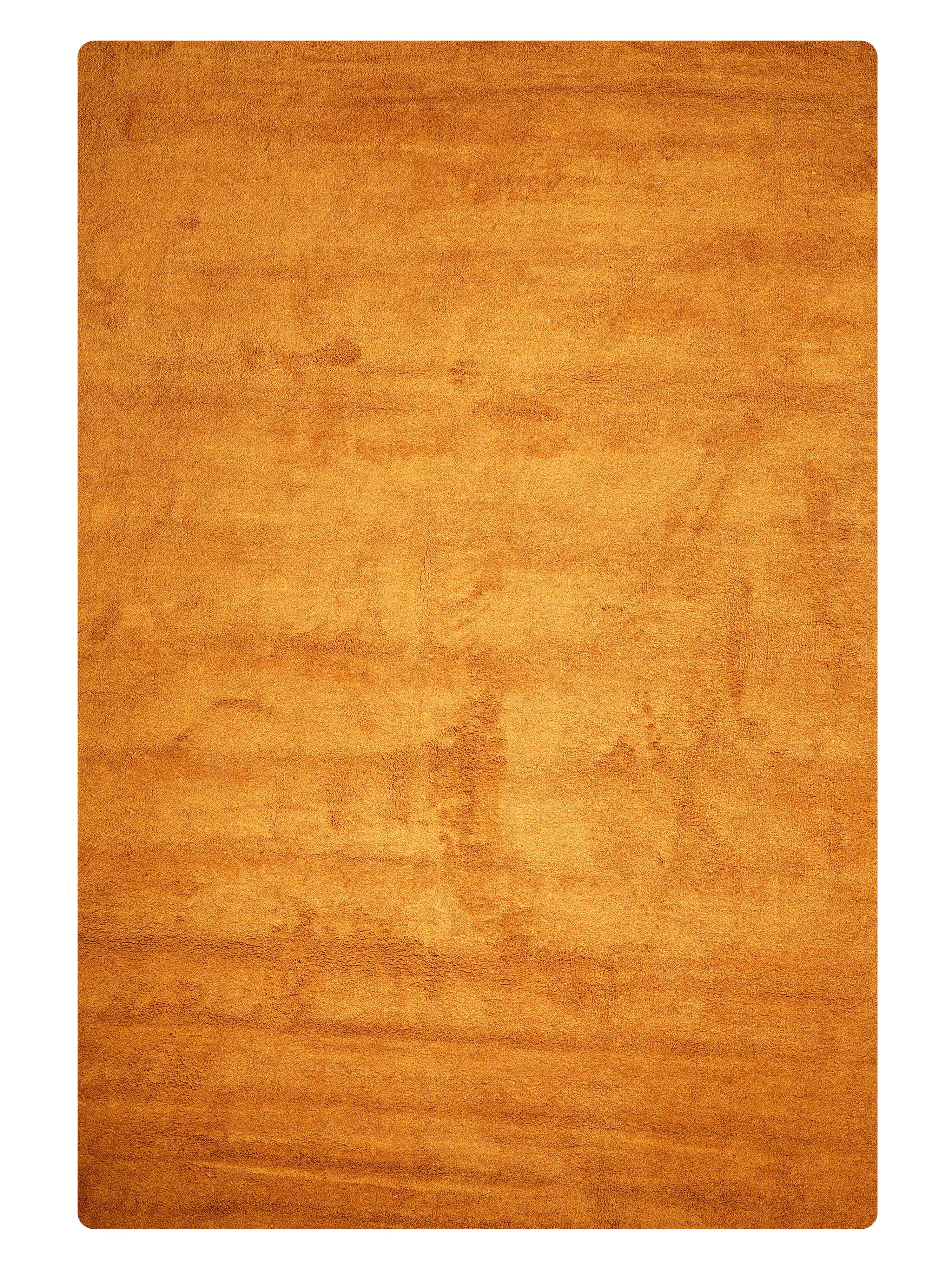Solid Hand Knotted Silk & Wool Rug