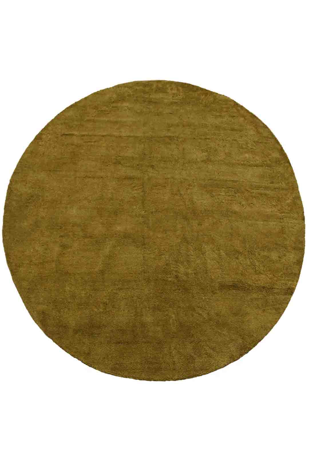 Solid Hand Knotted Silk & Wool Rug