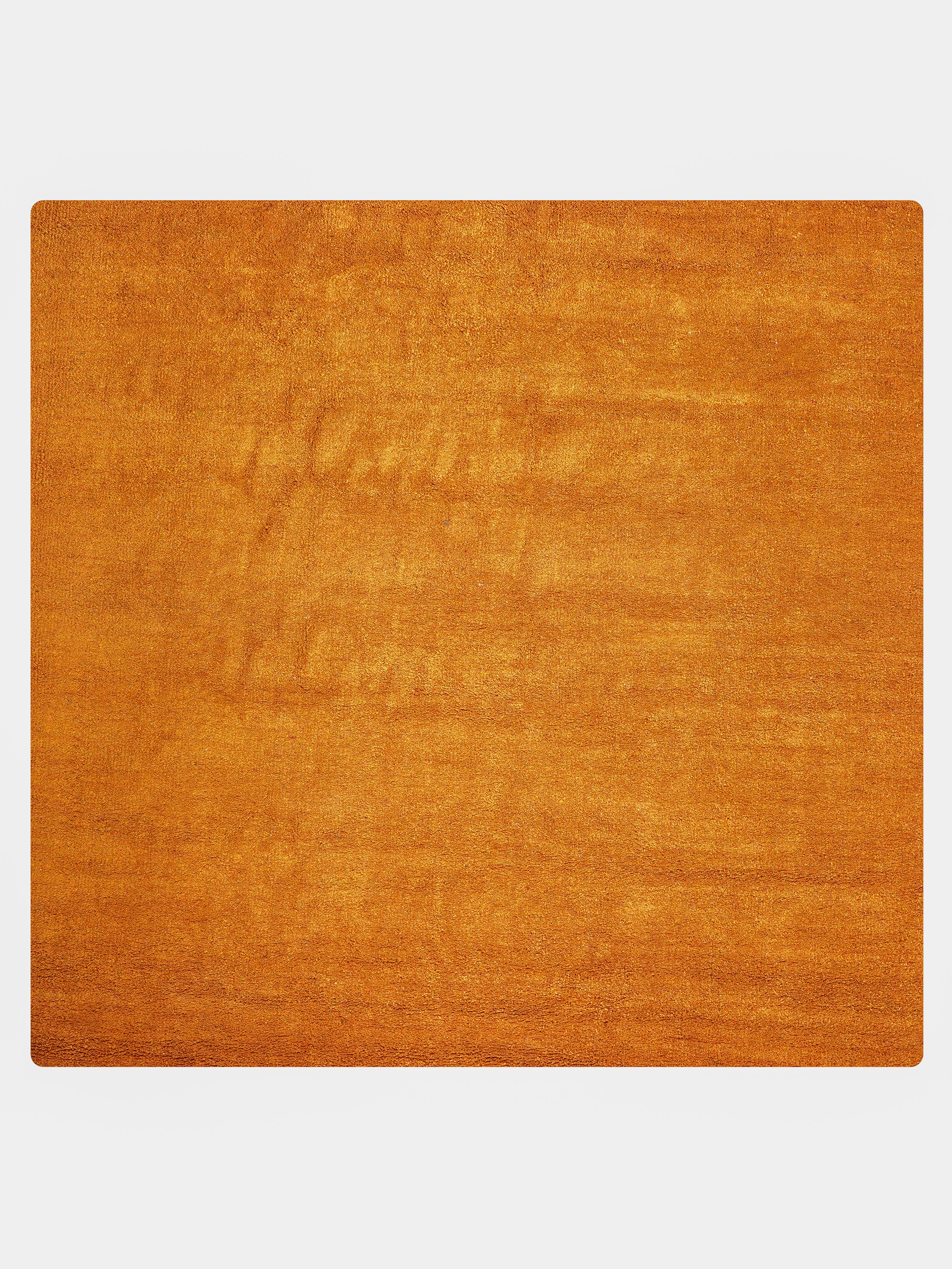 Solid Hand Knotted Silk & Wool Rug