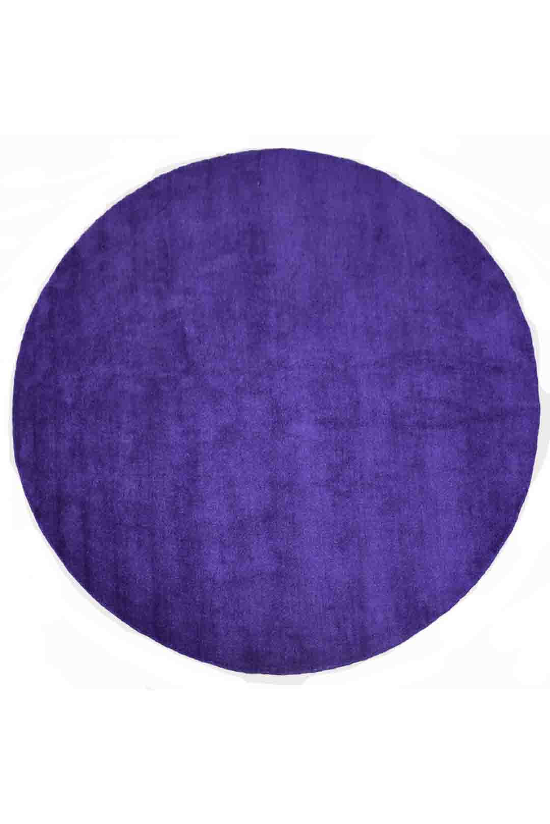 Solid Hand Knotted Silk & Wool Rug