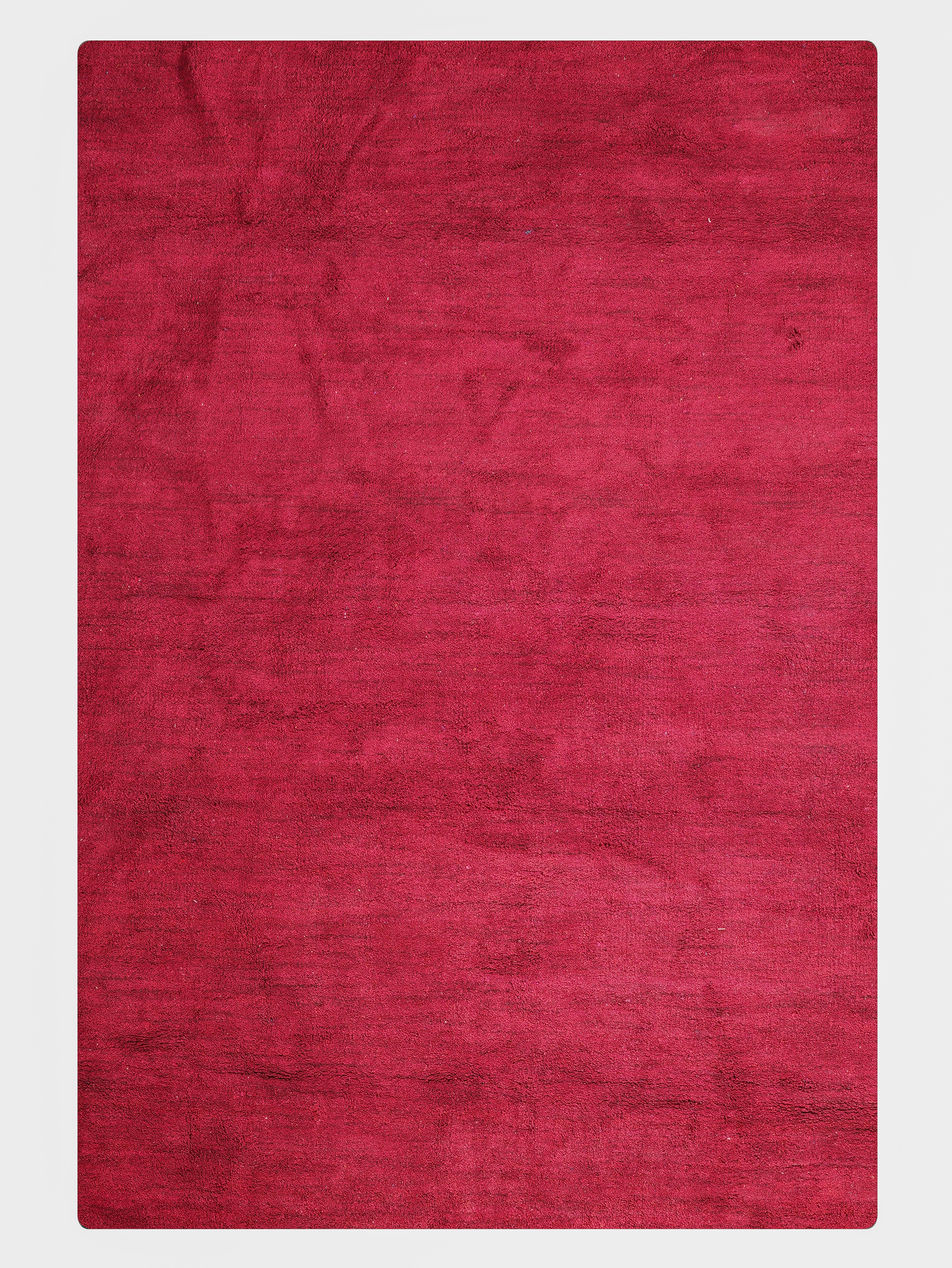 Solid Hand Knotted Silk & Wool Rug