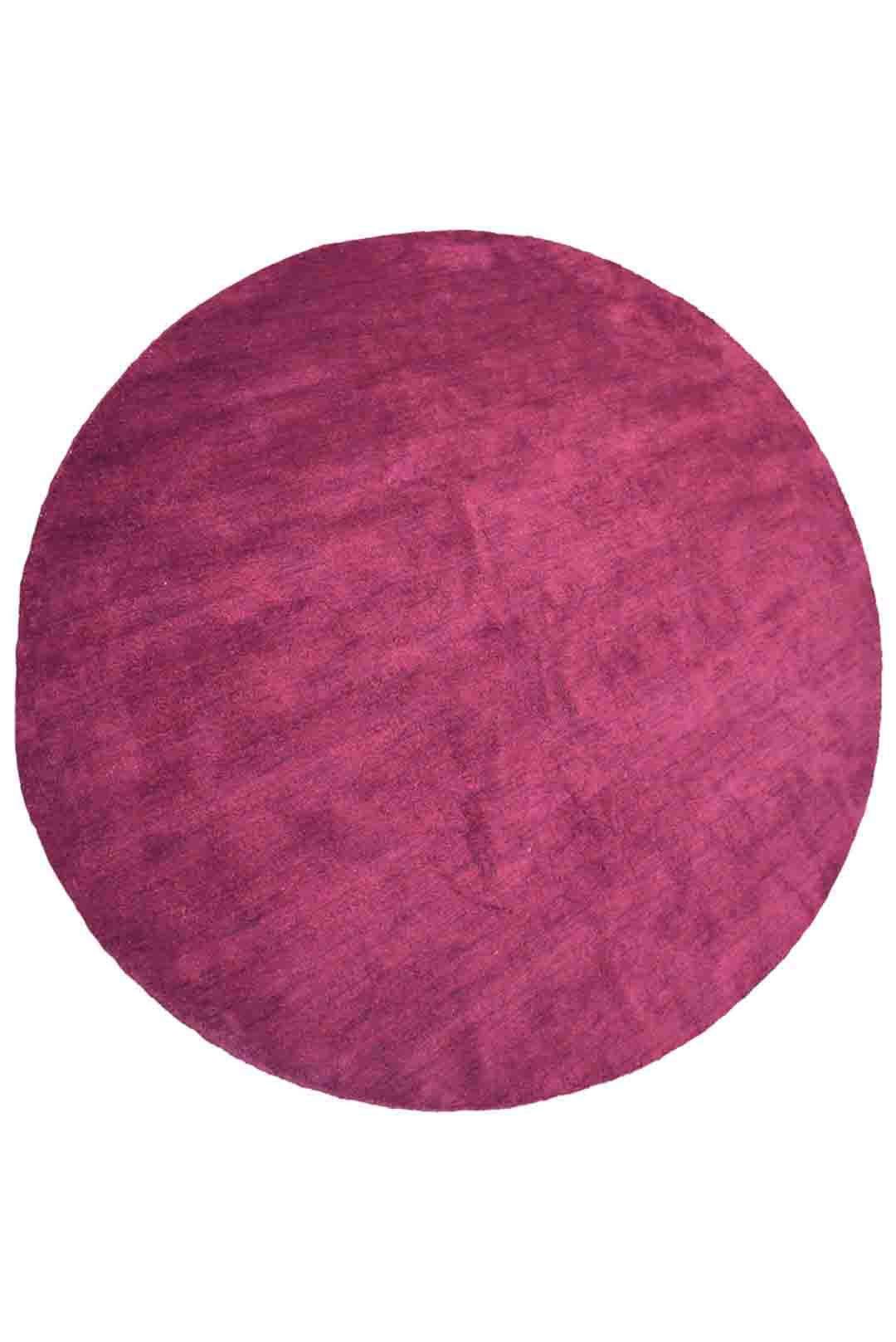 Solid Hand Knotted Silk & Wool Rug