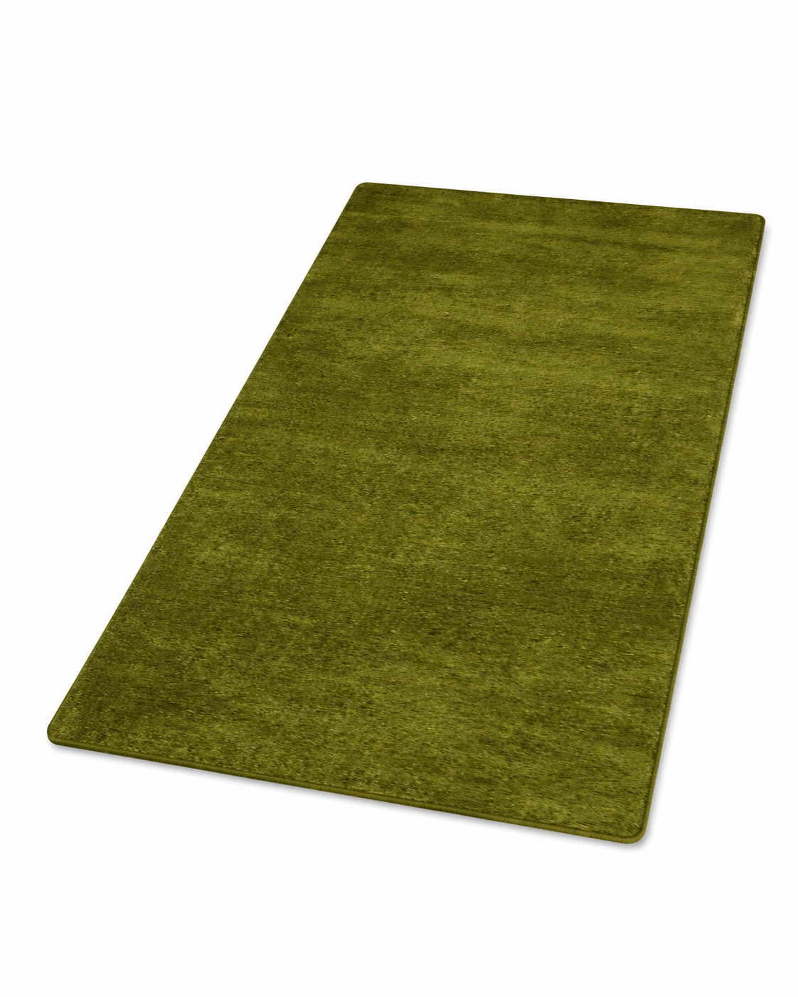 Solid Hand Knotted Silk & Wool Rug