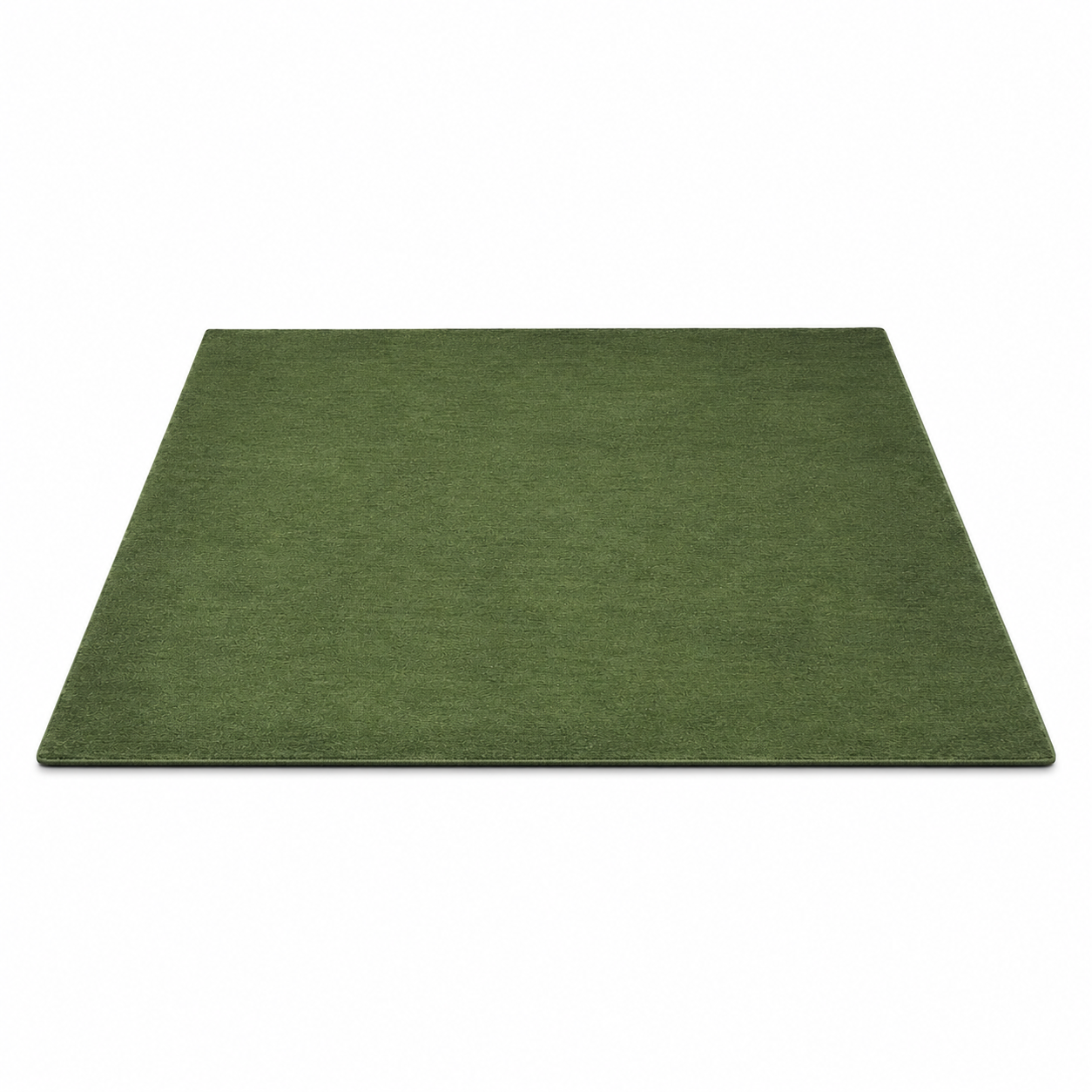 Solid Hand Knotted Silk & Wool Rug