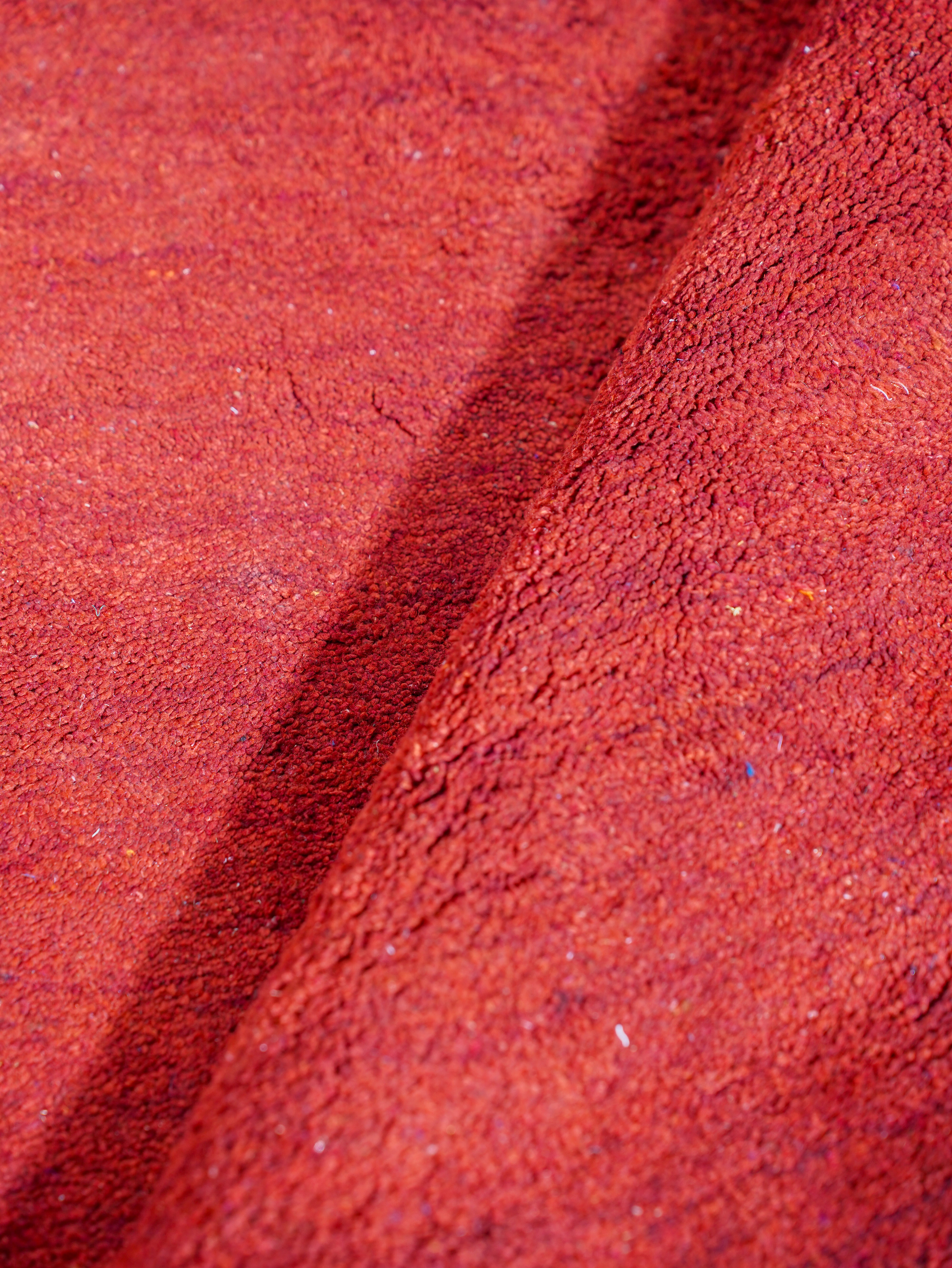 Solid Hand Knotted Silk & Wool Rug